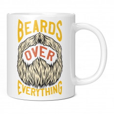 BEARDS OVER EVERYTHING 11OZ NOVELTY MUG