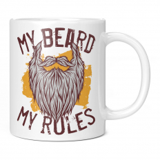 MY BEARD MY RULES 11OZ NOVELTY MUG
