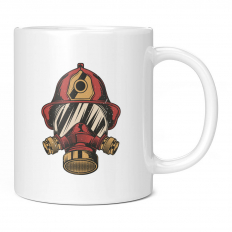 FIREFIGHTER GAS MASK 11OZ NOVELTY MUG