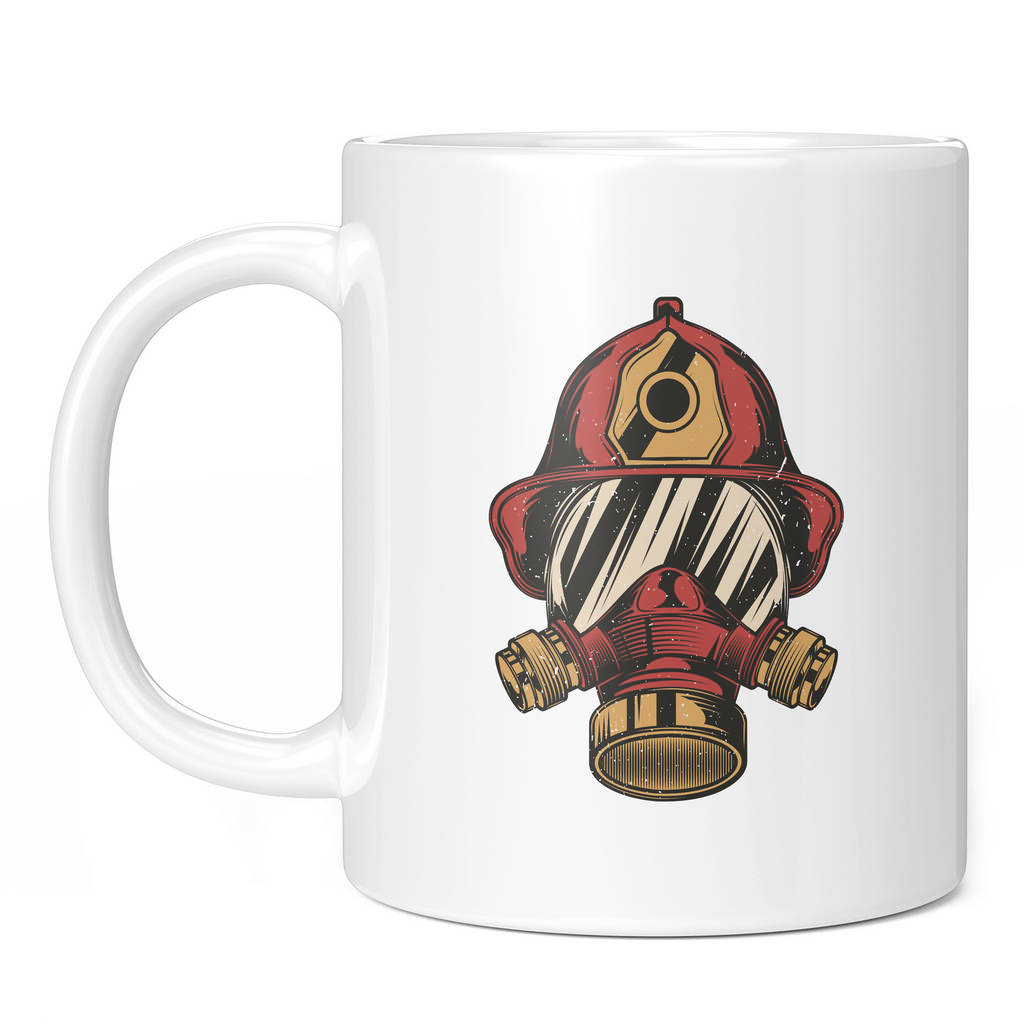 FIREFIGHTER GAS MASK 11oz NOVELTY MUG Mugs