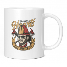 BURNING HEARTS FIRE DEPARTMENT 11OZ NOVELTY MUG