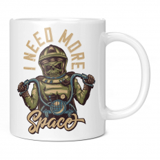 I NEED MORE SPACE ALIEN BIKER 11OZ NOVELTY MUG