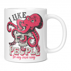 OCTOPUS I LIKE PEOPLE 11OZ NOVELTY MUG