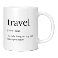 TRAVEL DICTIONARY DEFINITION 11OZ NOVELTY MUG