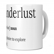 WANDERLUST DICTIONARY DEFINITION 11OZ NOVELTY MUG