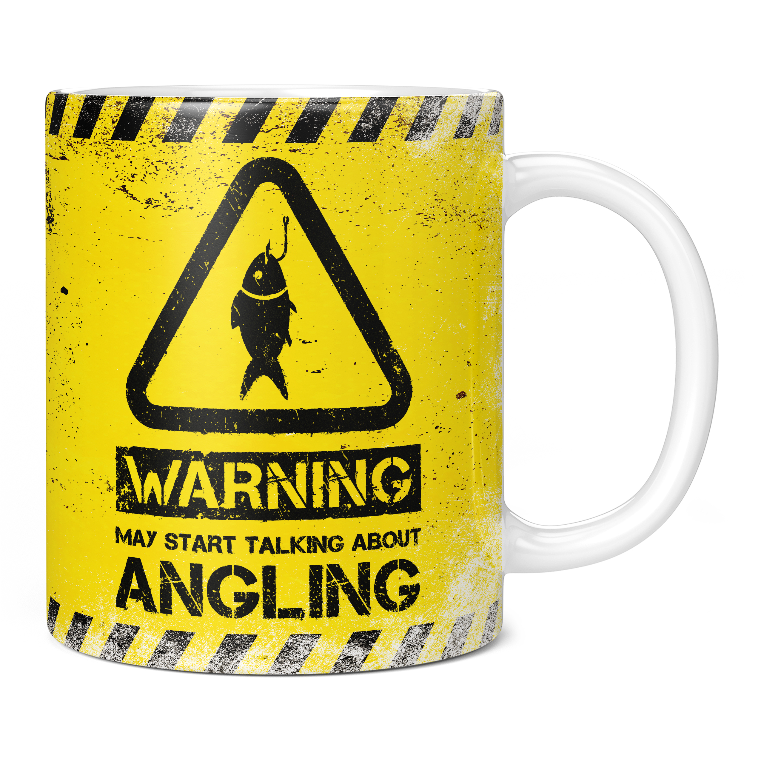 WARNING MAY START TALKING ABOUT ANGLING 11oz NOVELTY MUG Mugs