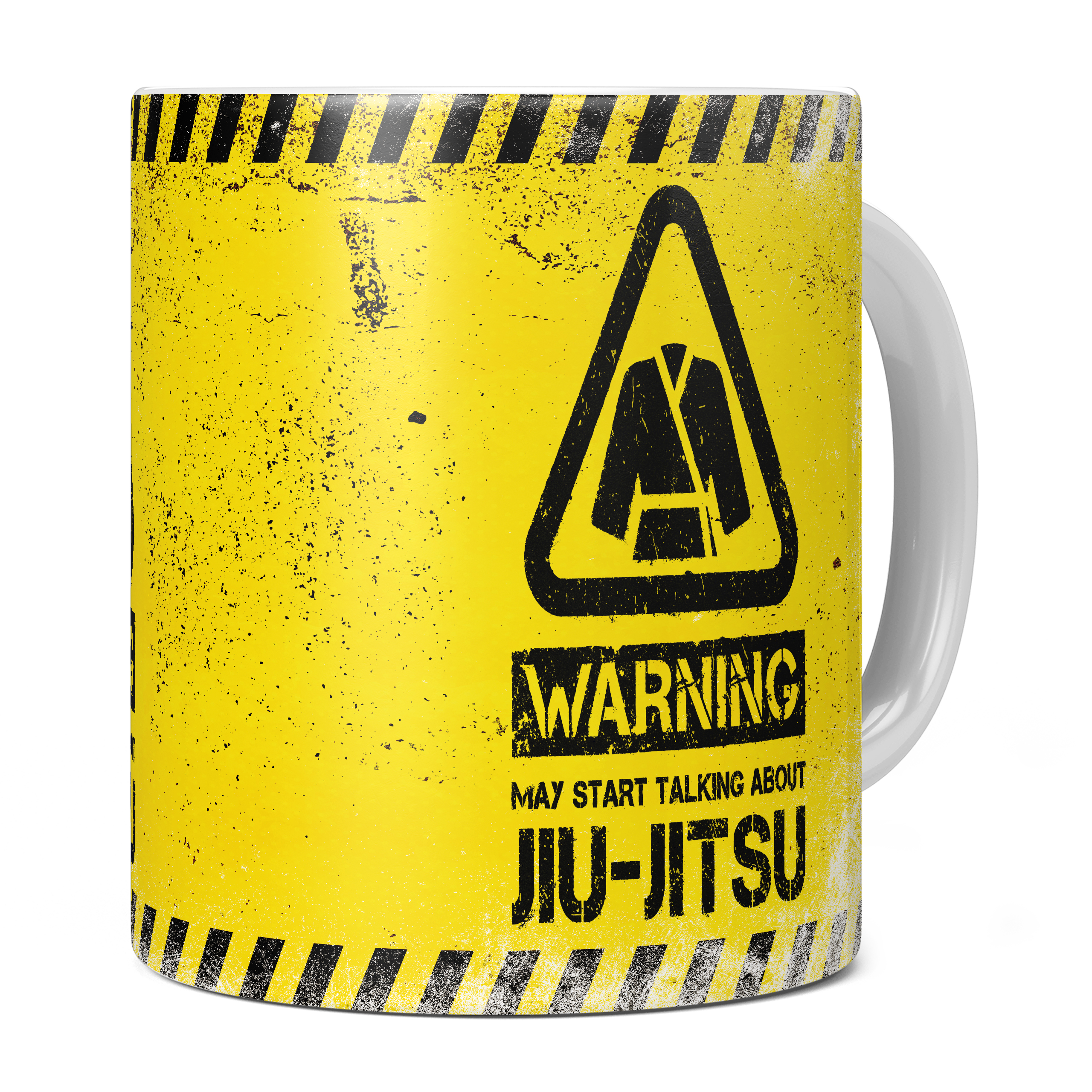 WARNING MAY START TALKING ABOUT JIU-JITSU 11oz NOVELTY MUG Mugs