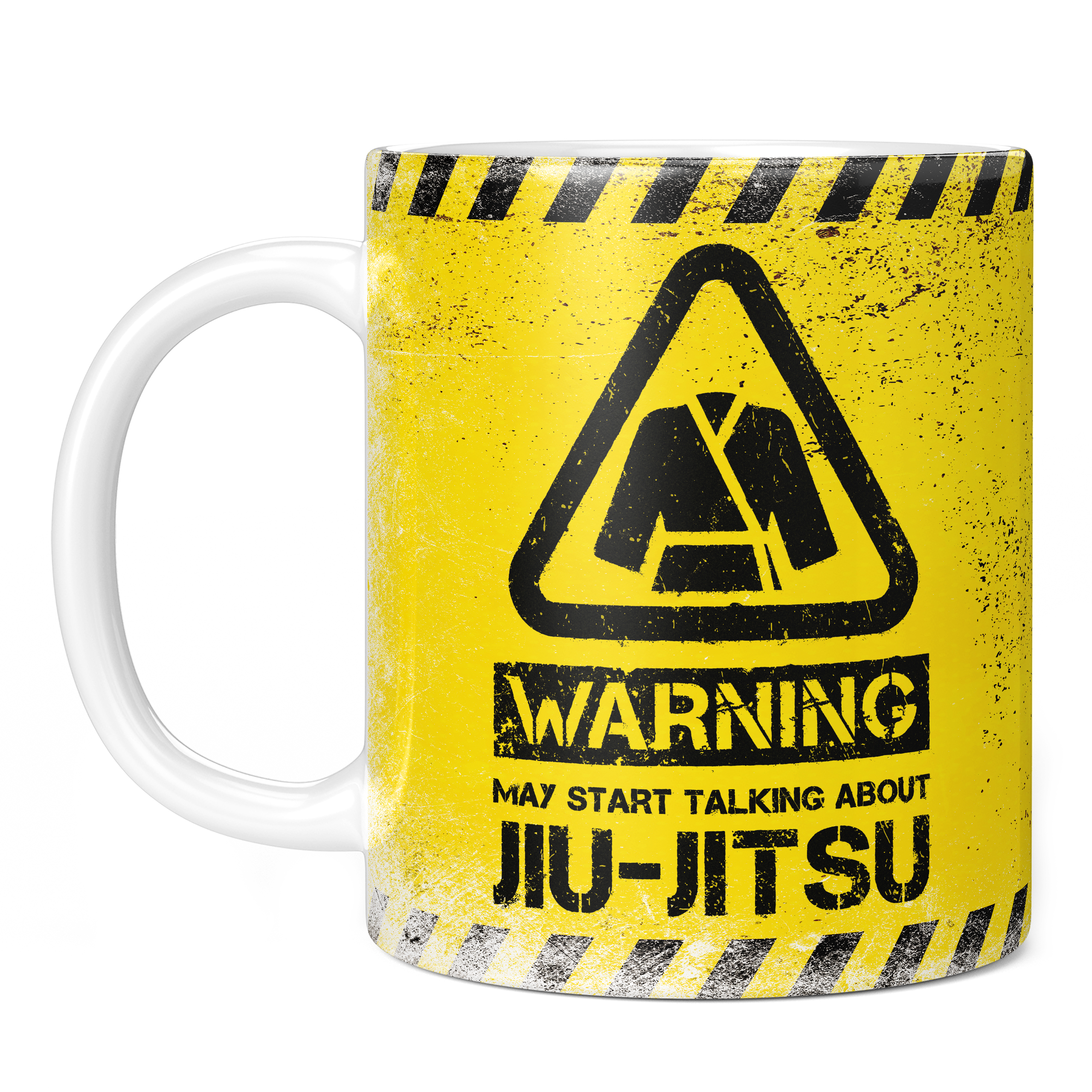 WARNING MAY START TALKING ABOUT JIU-JITSU 11oz NOVELTY MUG Mugs