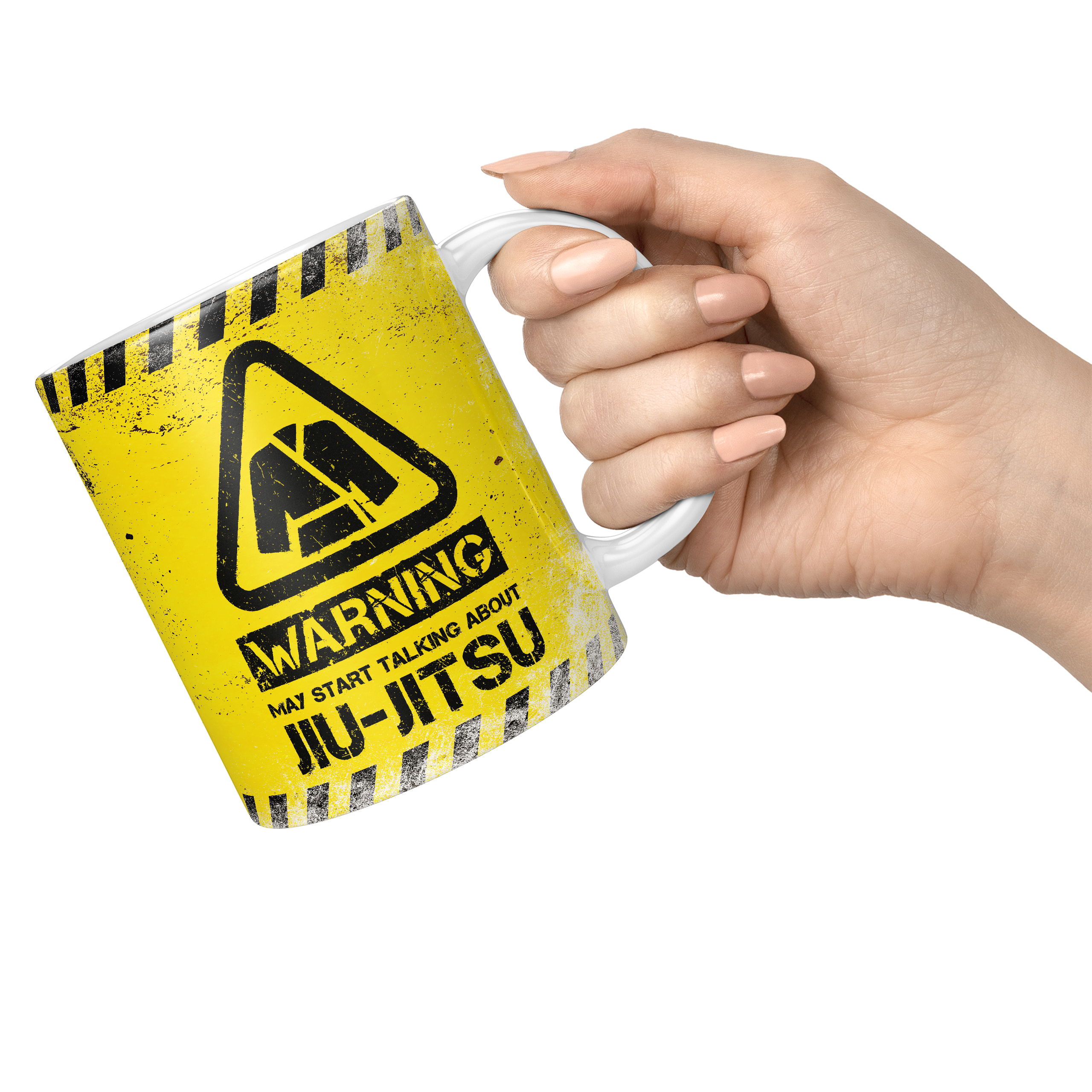WARNING MAY START TALKING ABOUT JIU-JITSU 11oz NOVELTY MUG Mugs