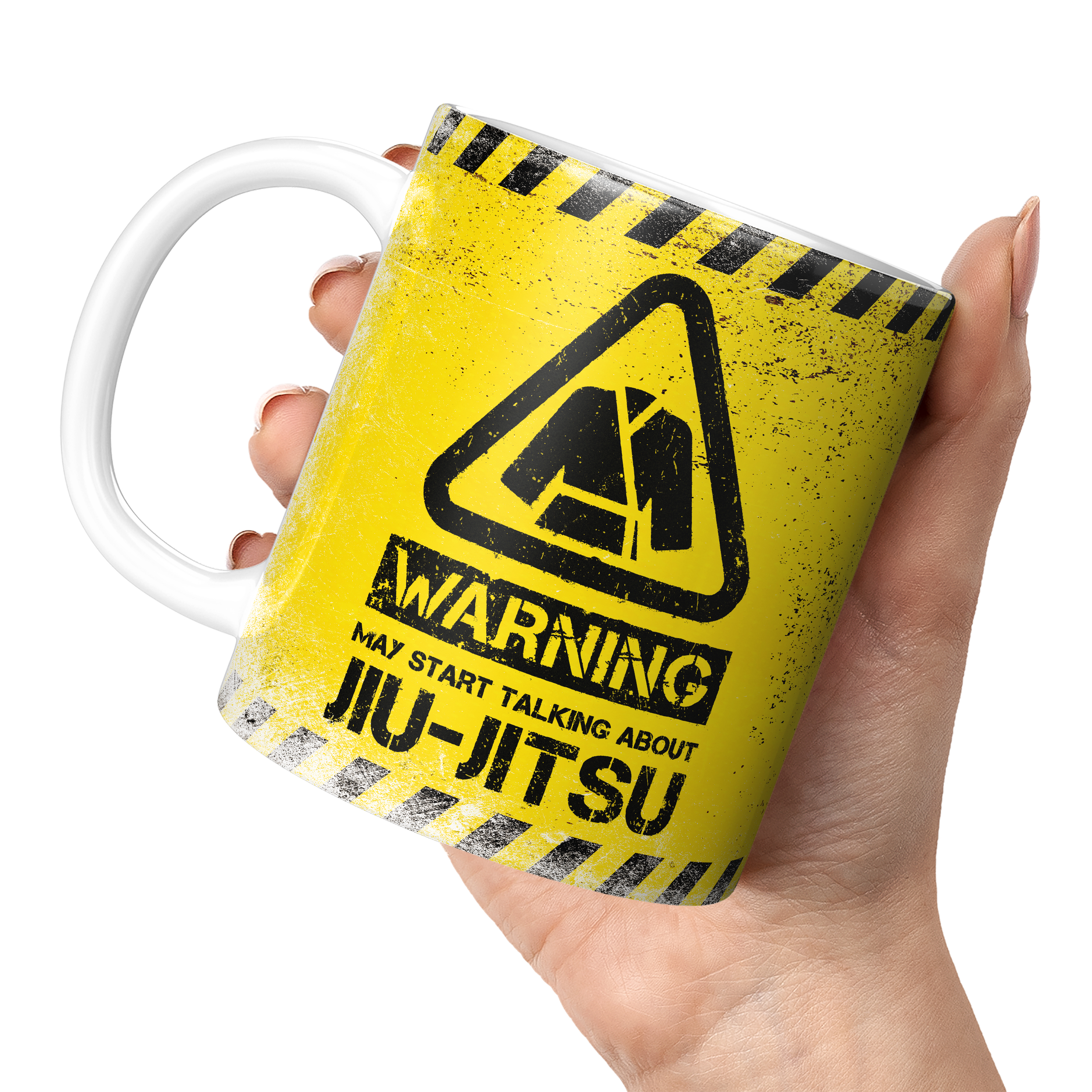 WARNING MAY START TALKING ABOUT JIU-JITSU 11oz NOVELTY MUG Mugs