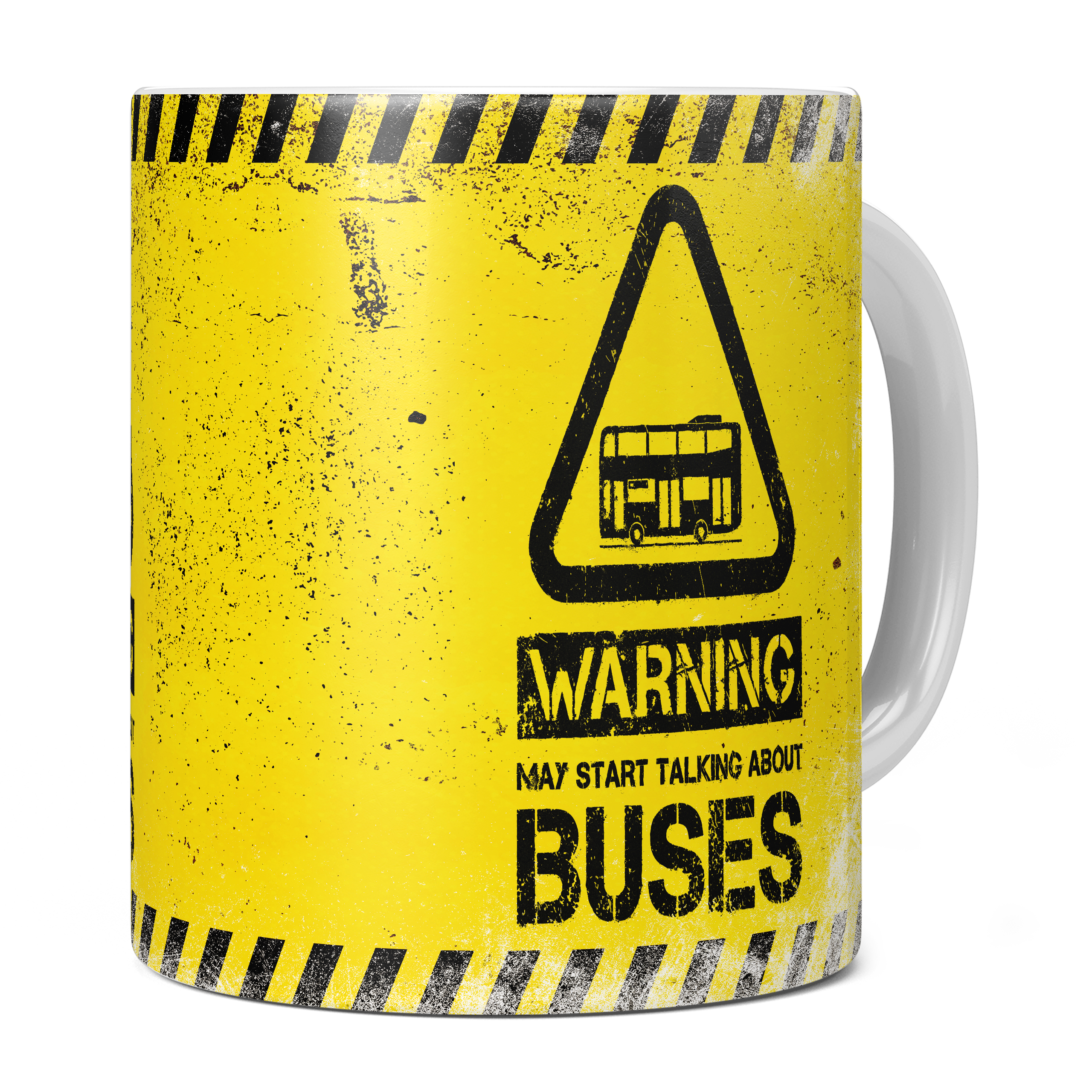 WARNING MAY START TALKING ABOUT BUSES 11oz NOVELTY MUG Mugs