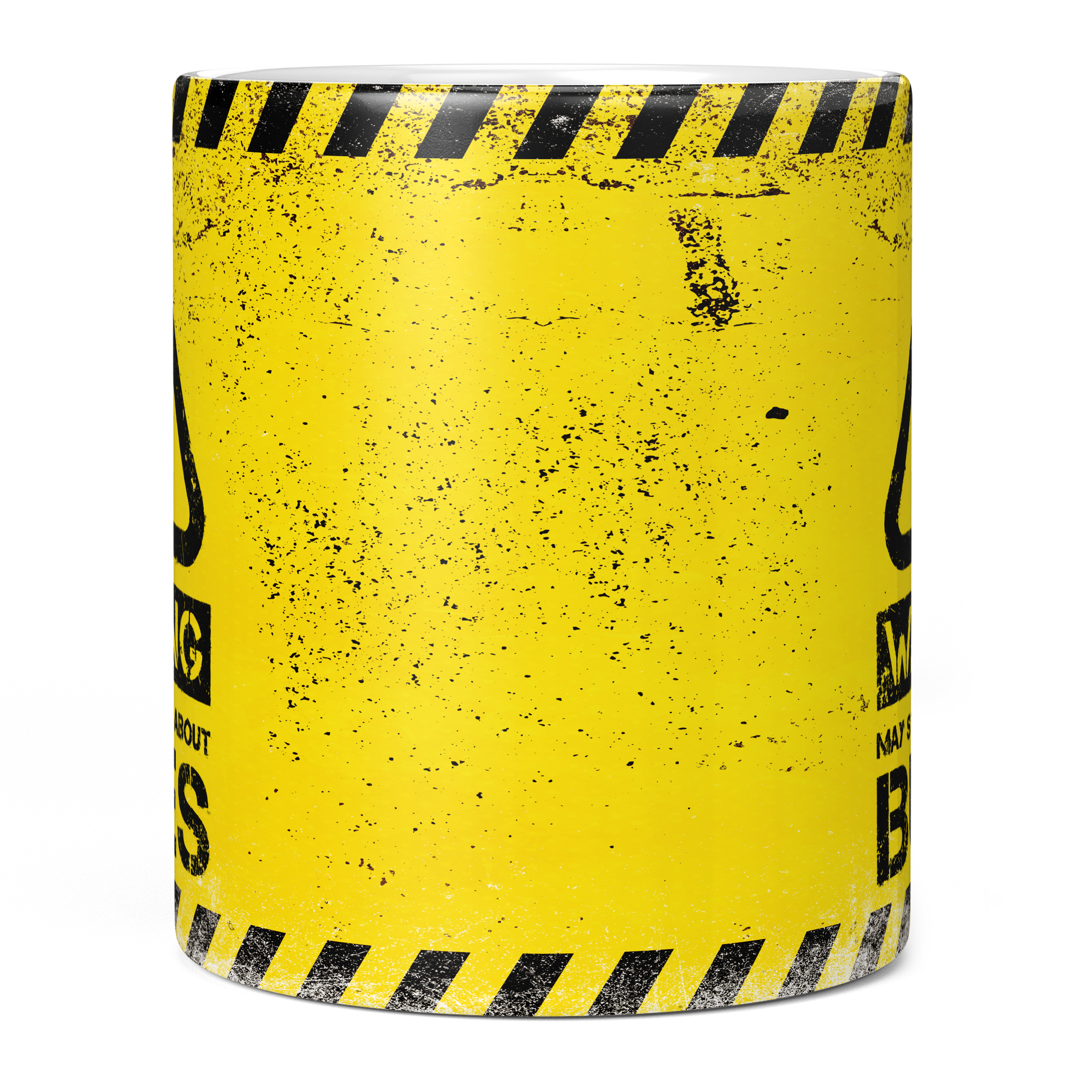 WARNING MAY START TALKING ABOUT BUSES 11oz NOVELTY MUG Mugs