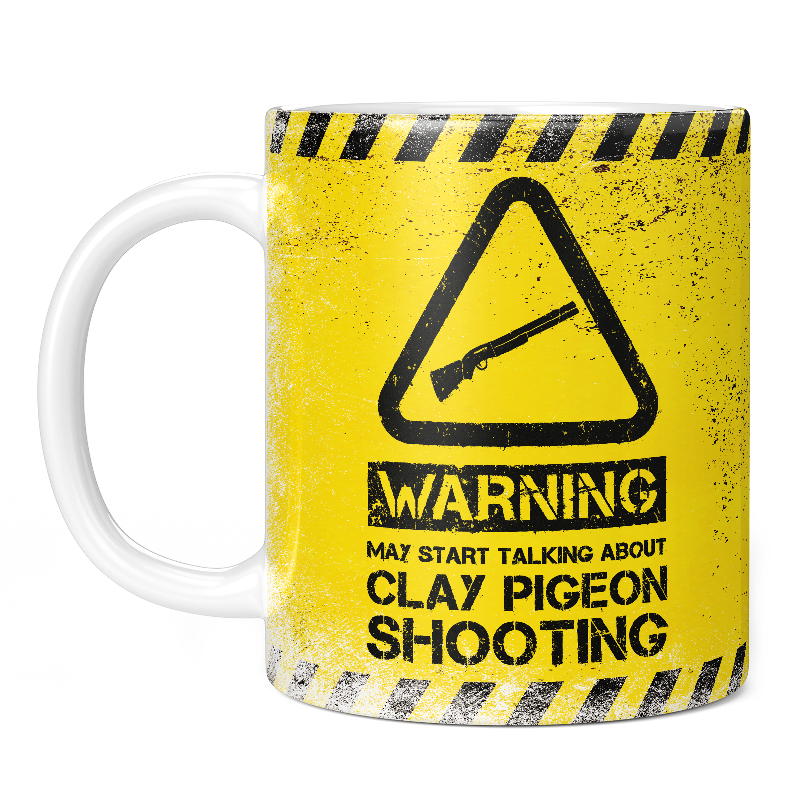 WARNING MAY START TALKING ABOUT CLAY PIGEON SHOOTING 11oz NOVELTY MUG Mugs