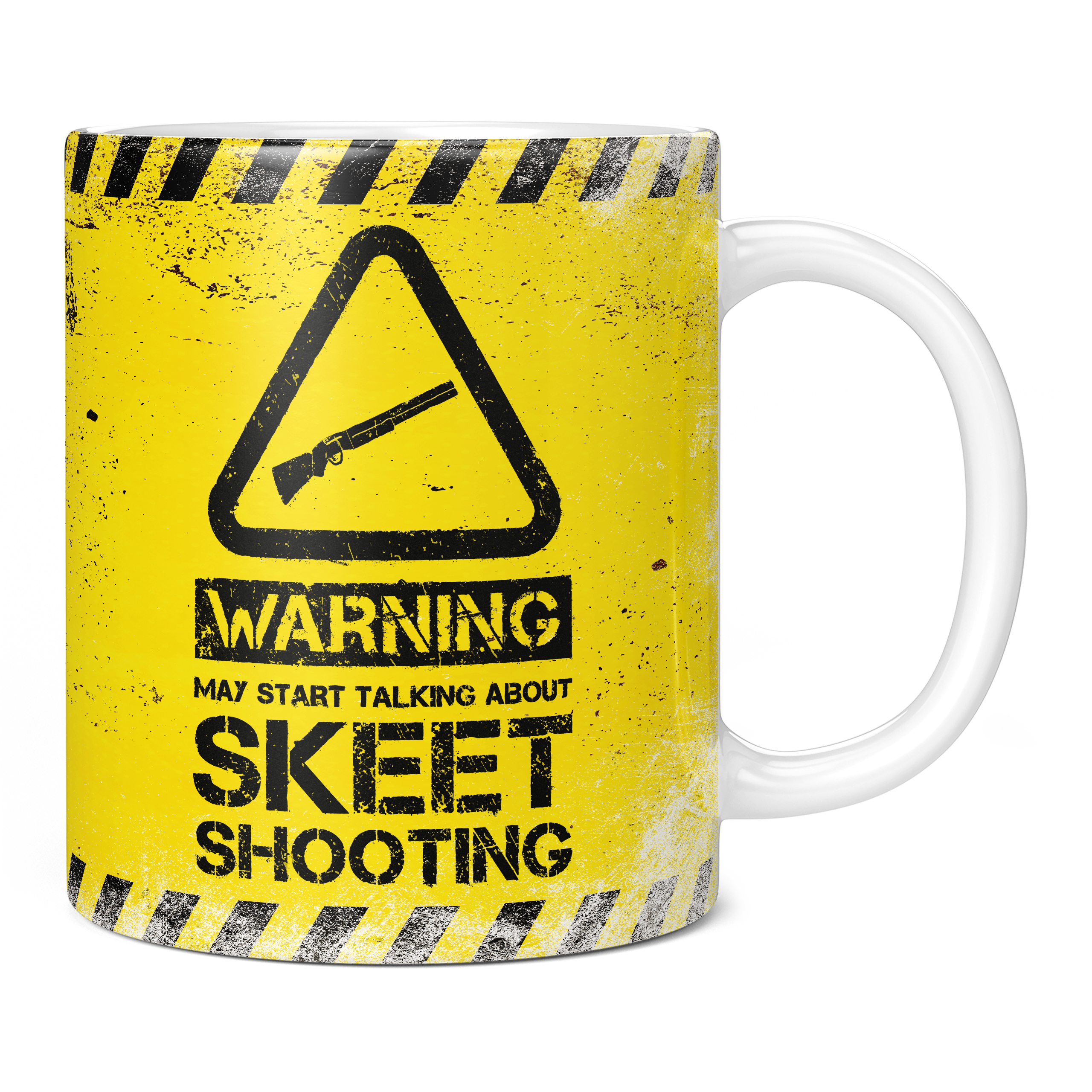 WARNING MAY START TALKING ABOUT SKEET SHOOTING 11OZ NOVELTY MUG