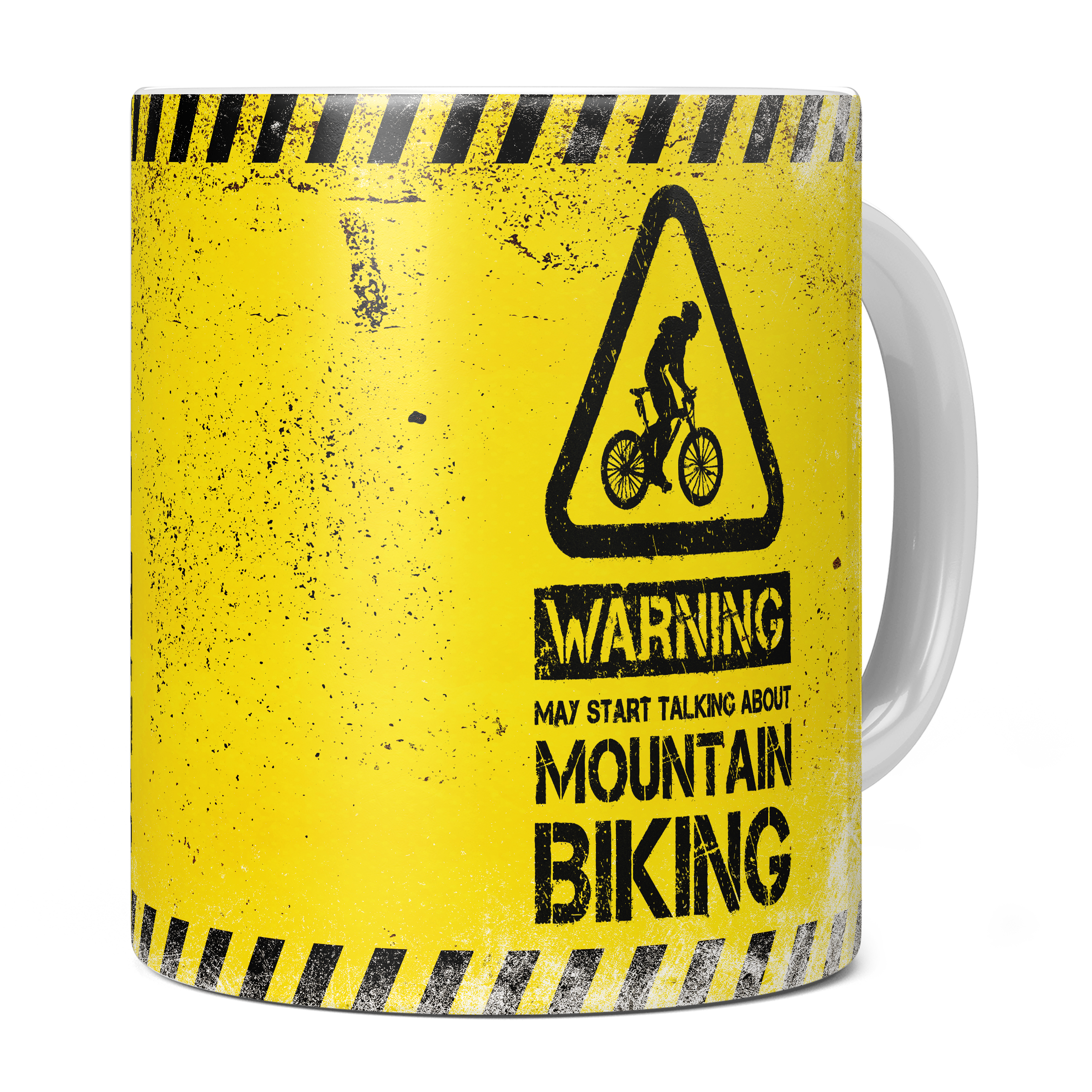 WARNING MAY START TALKING ABOUT MOUNTAIN BIKING 11oz NOVELTY MUG Mugs
