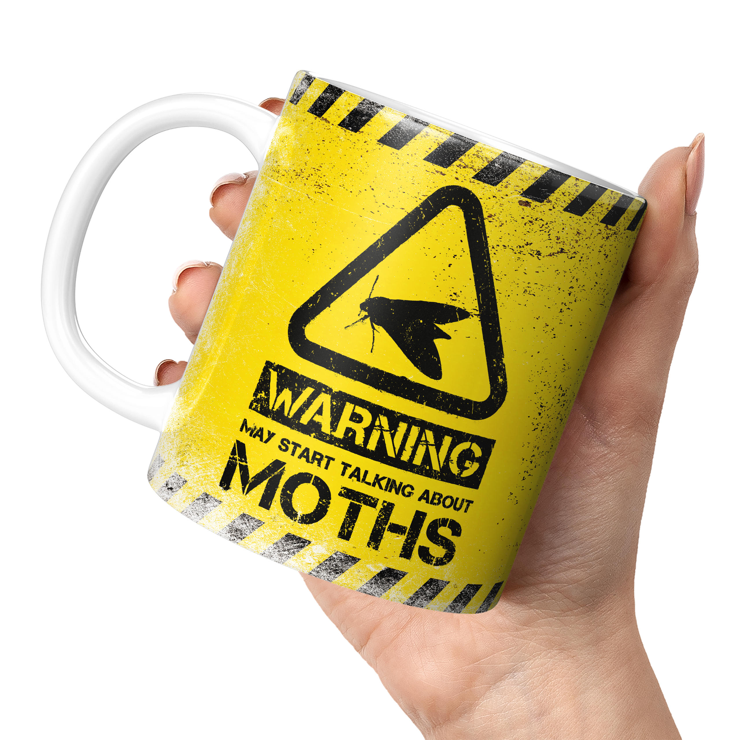 WARNING MAY START TALKING ABOUT MOTHS 11oz NOVELTY MUG Mugs