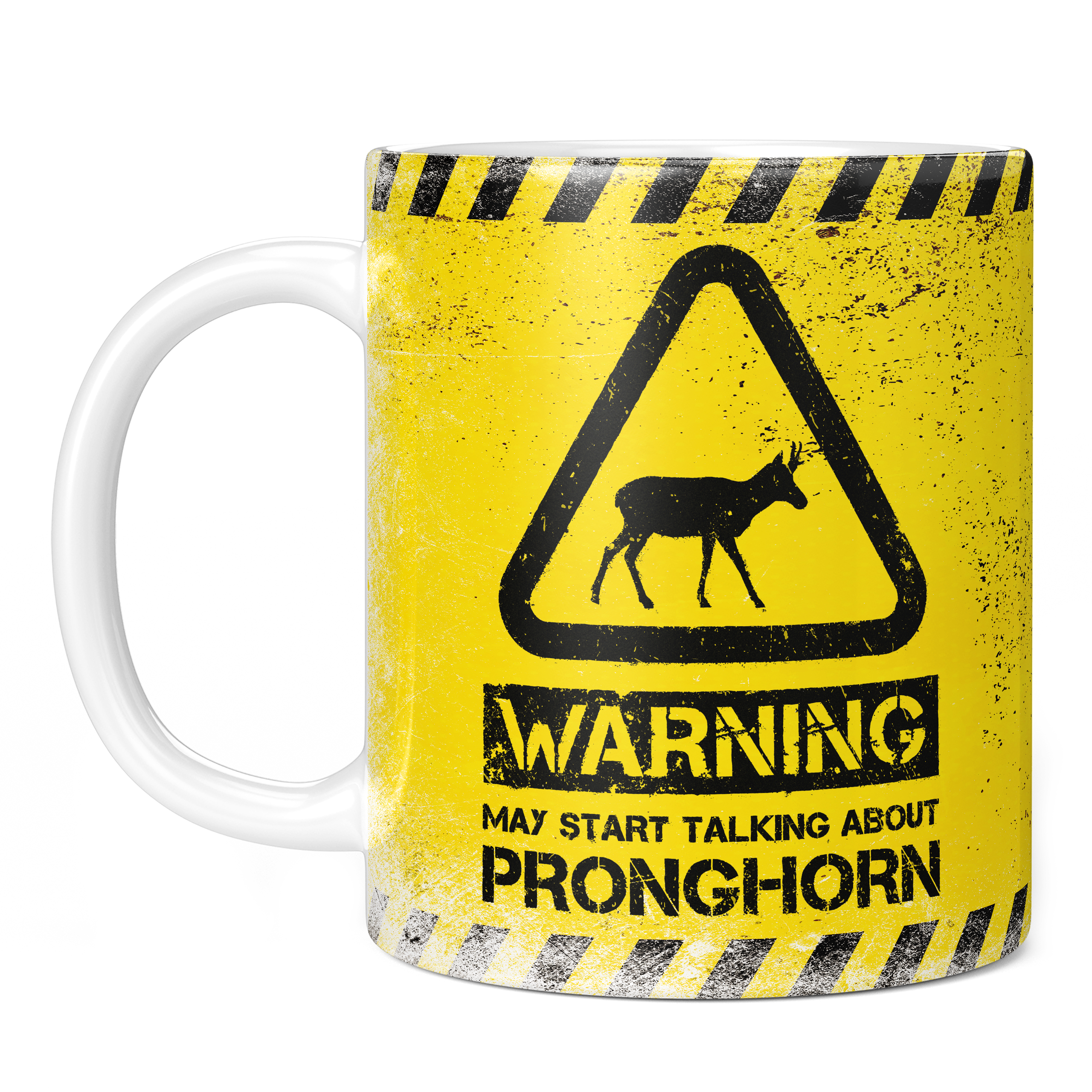 WARNING MAY START TALKING ABOUT PRONGHORN 11oz NOVELTY MUG Mugs