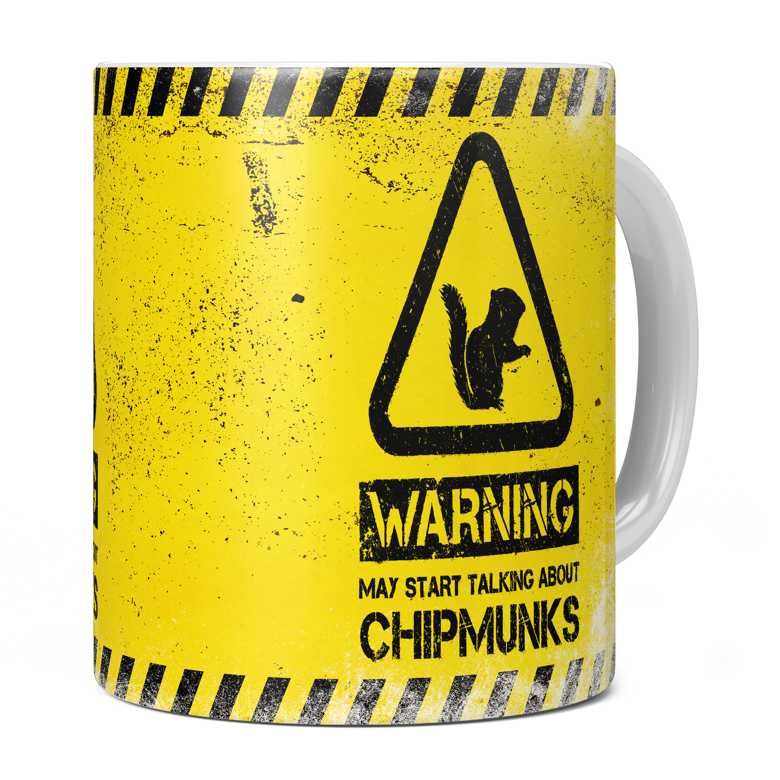WARNING MAY START TALKING ABOUT CHIPMUNKS 11oz NOVELTY MUG Mugs
