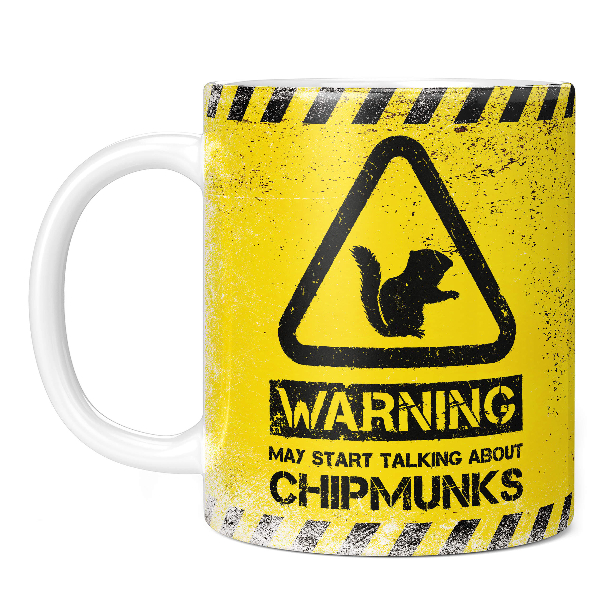 WARNING MAY START TALKING ABOUT CHIPMUNKS 11oz NOVELTY MUG Mugs