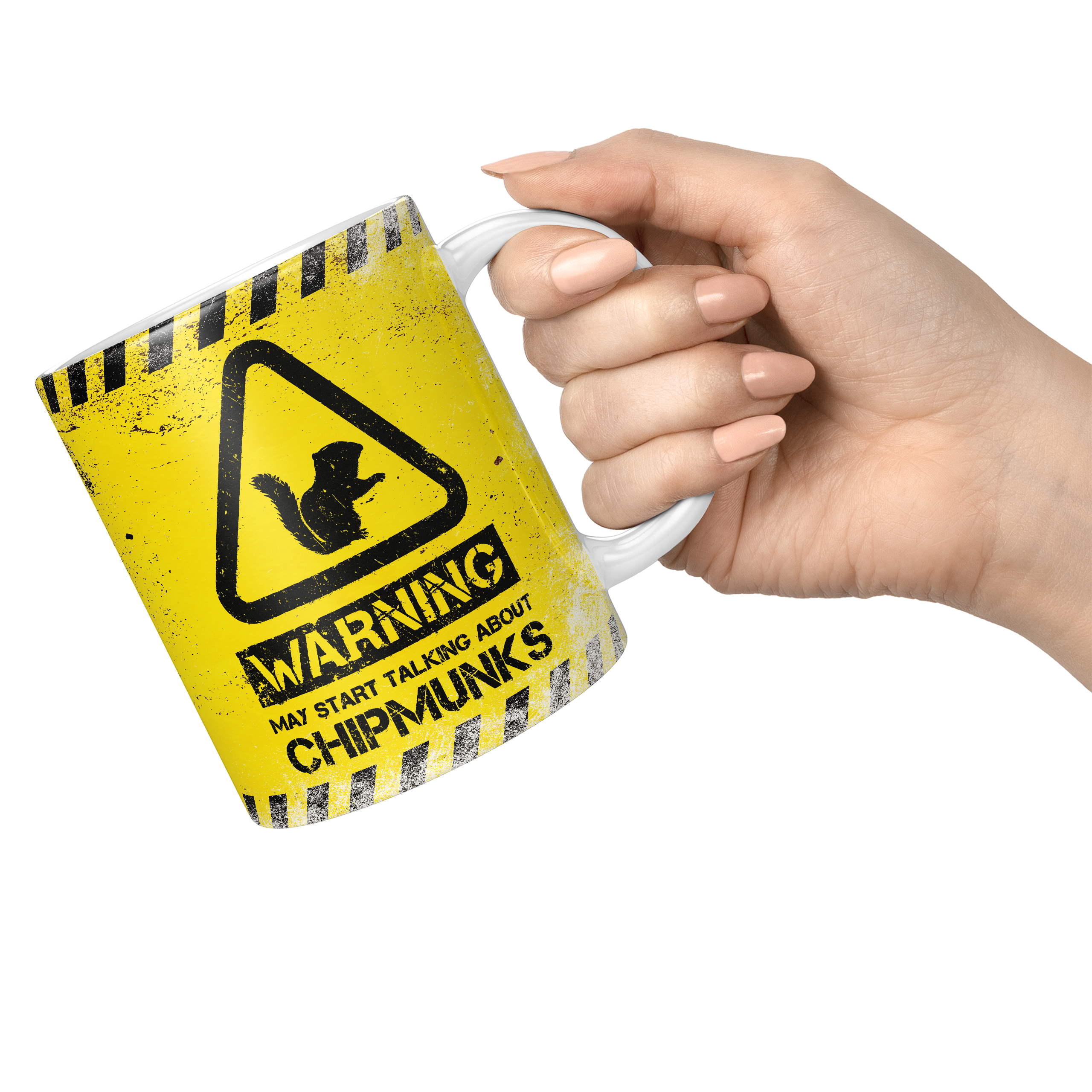 WARNING MAY START TALKING ABOUT CHIPMUNKS 11oz NOVELTY MUG Mugs