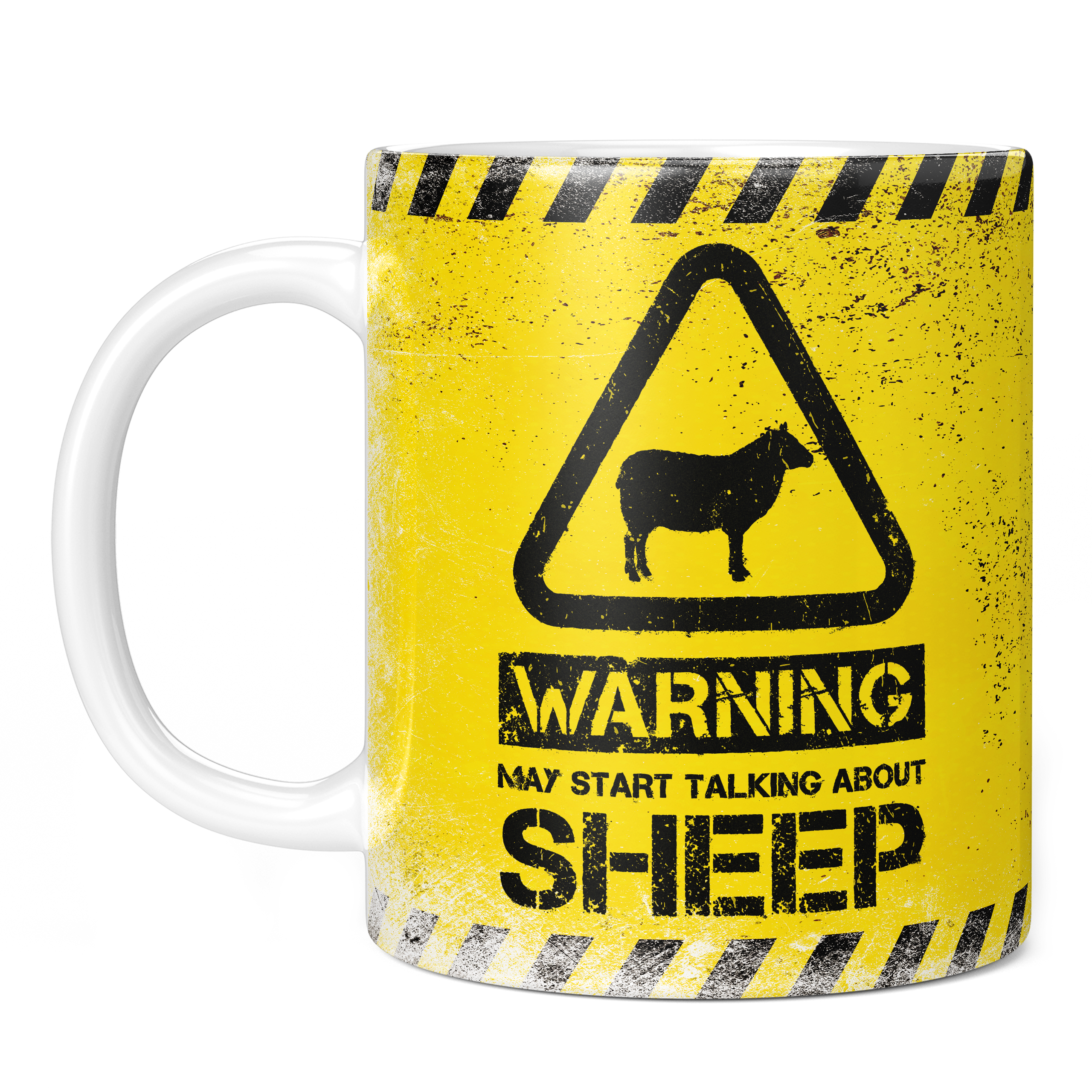 WARNING MAY START TALKING ABOUT SHEEP 11oz NOVELTY MUG Mugs