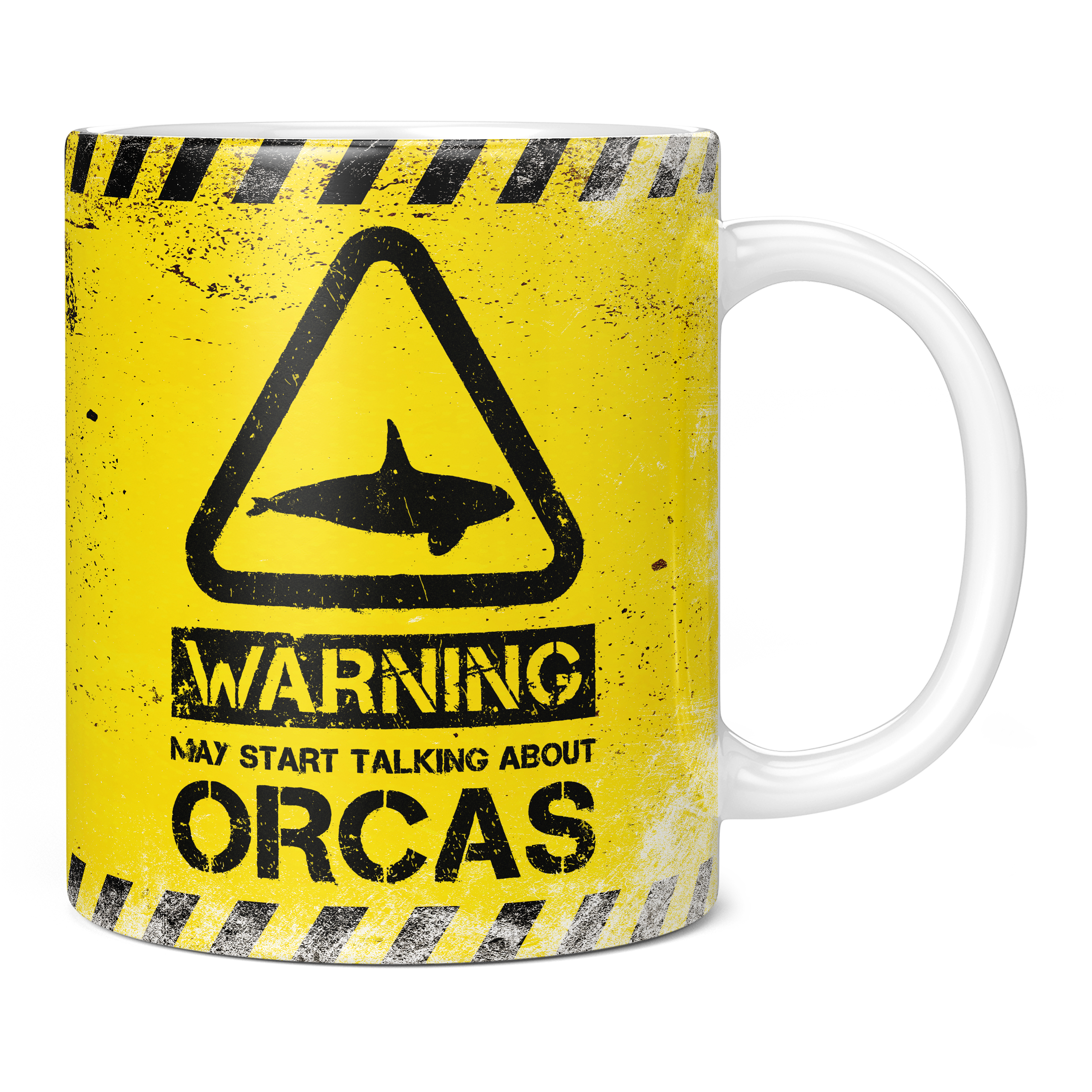 WARNING MAY START TALKING ABOUT ORCAS 11OZ NOVELTY MUG