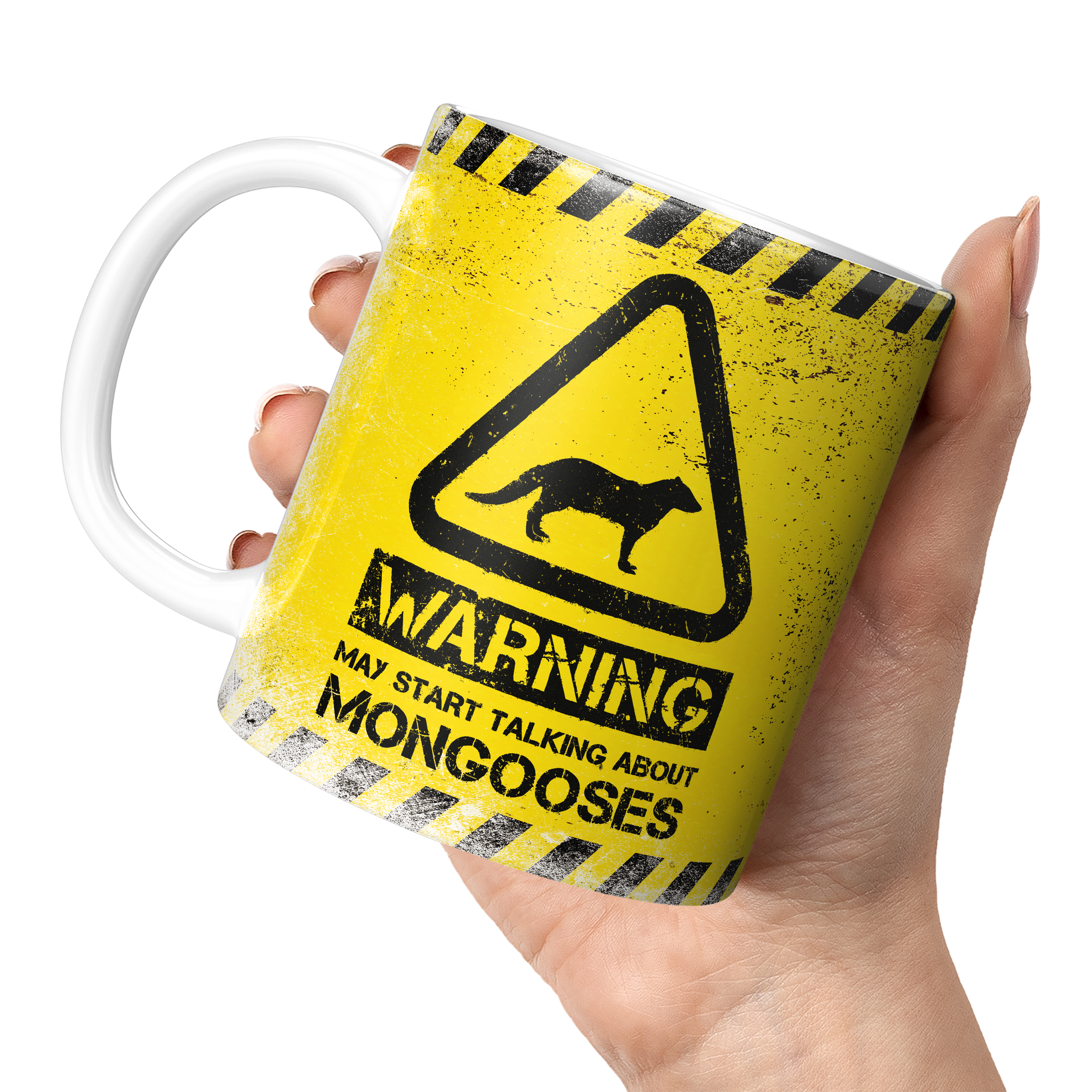 WARNING MAY START TALKING ABOUT MONGOOSES 11oz NOVELTY MUG Mugs