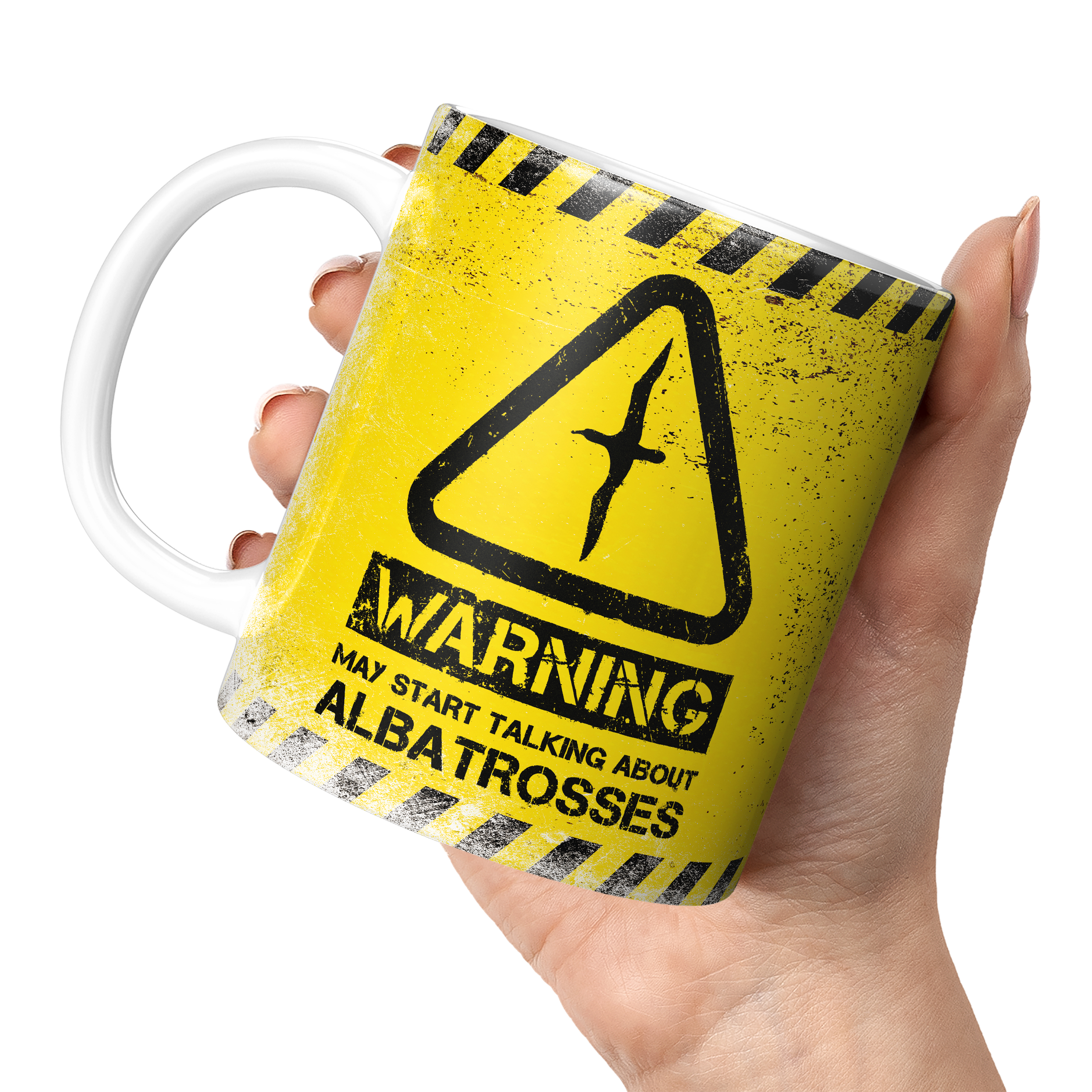 WARNING MAY START TALKING ABOUT ALBATROSSES 11oz NOVELTY MUG Mugs