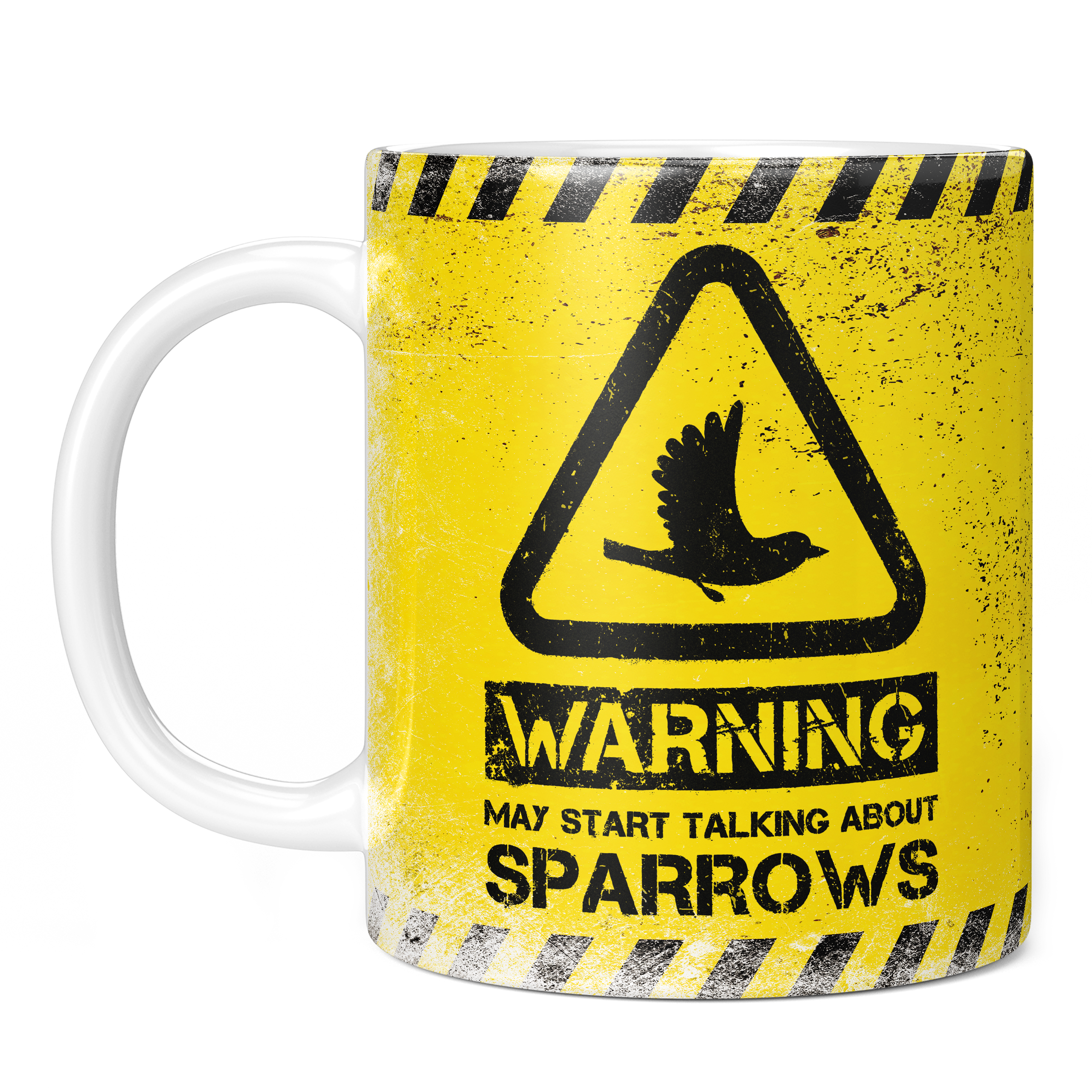 WARNING MAY START TALKING ABOUT SPARROWS 11oz NOVELTY MUG Mugs