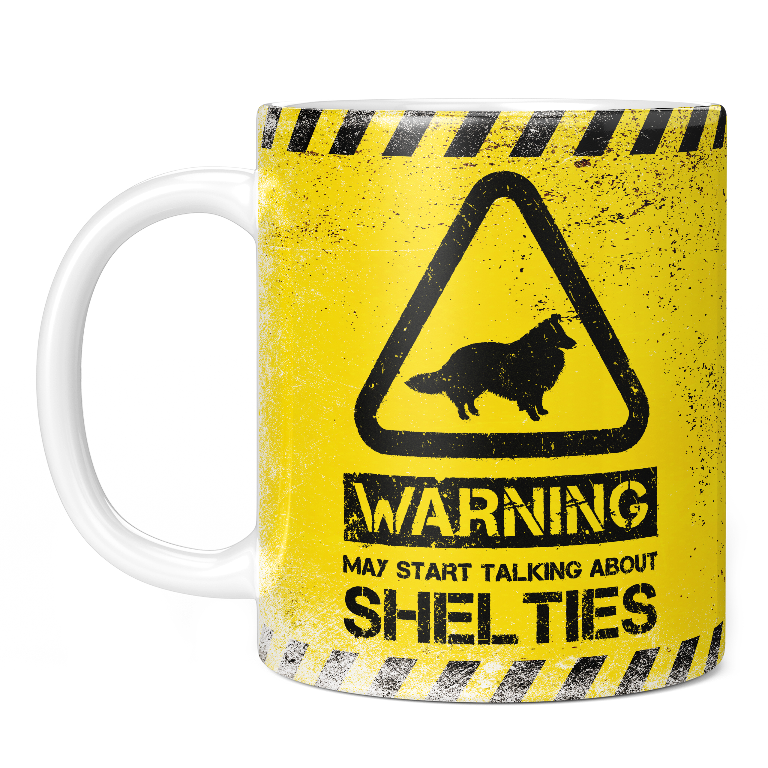 WARNING MAY START TALKING ABOUT SHELTIES 11oz NOVELTY MUG Mugs