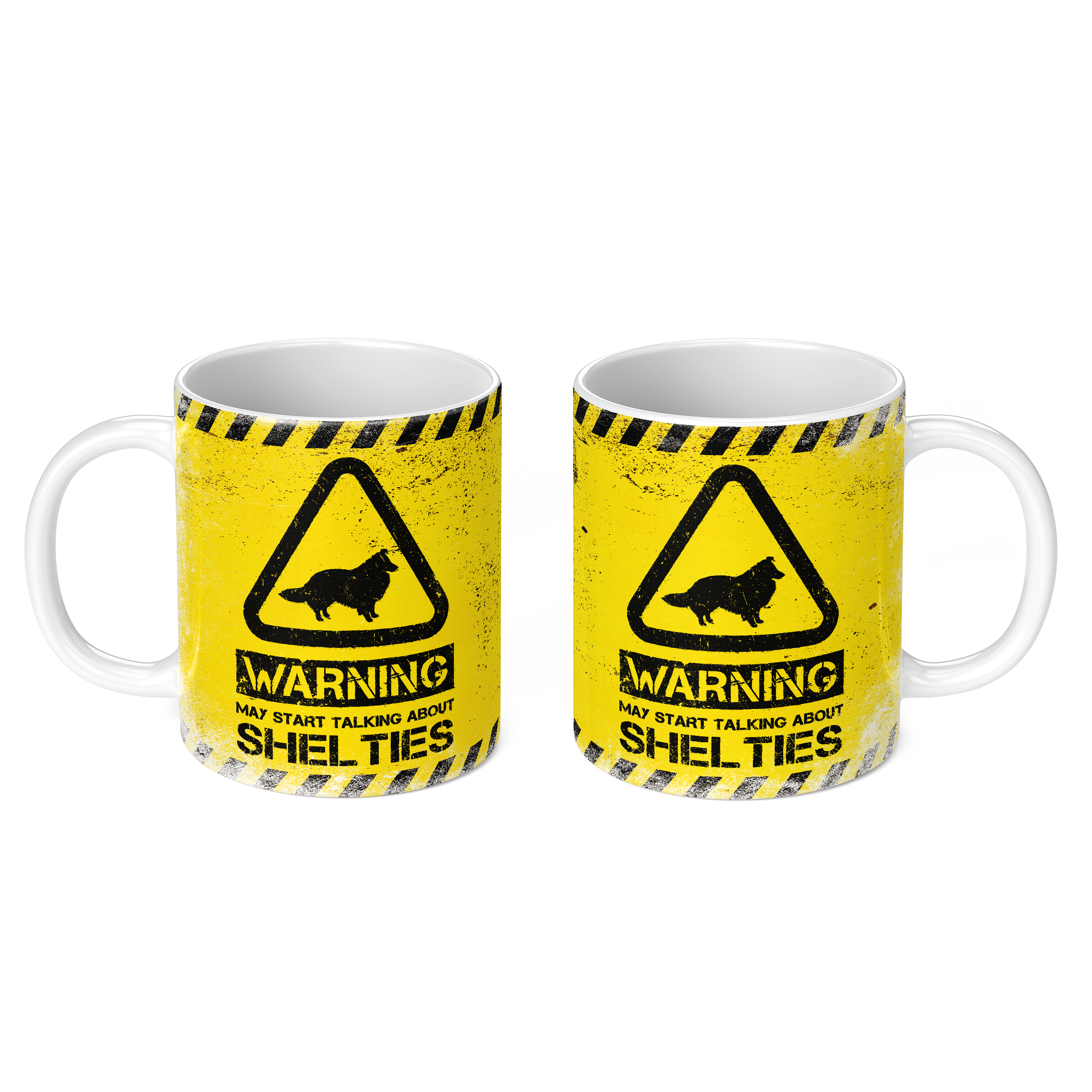 WARNING MAY START TALKING ABOUT SHELTIES 11oz NOVELTY MUG Mugs
