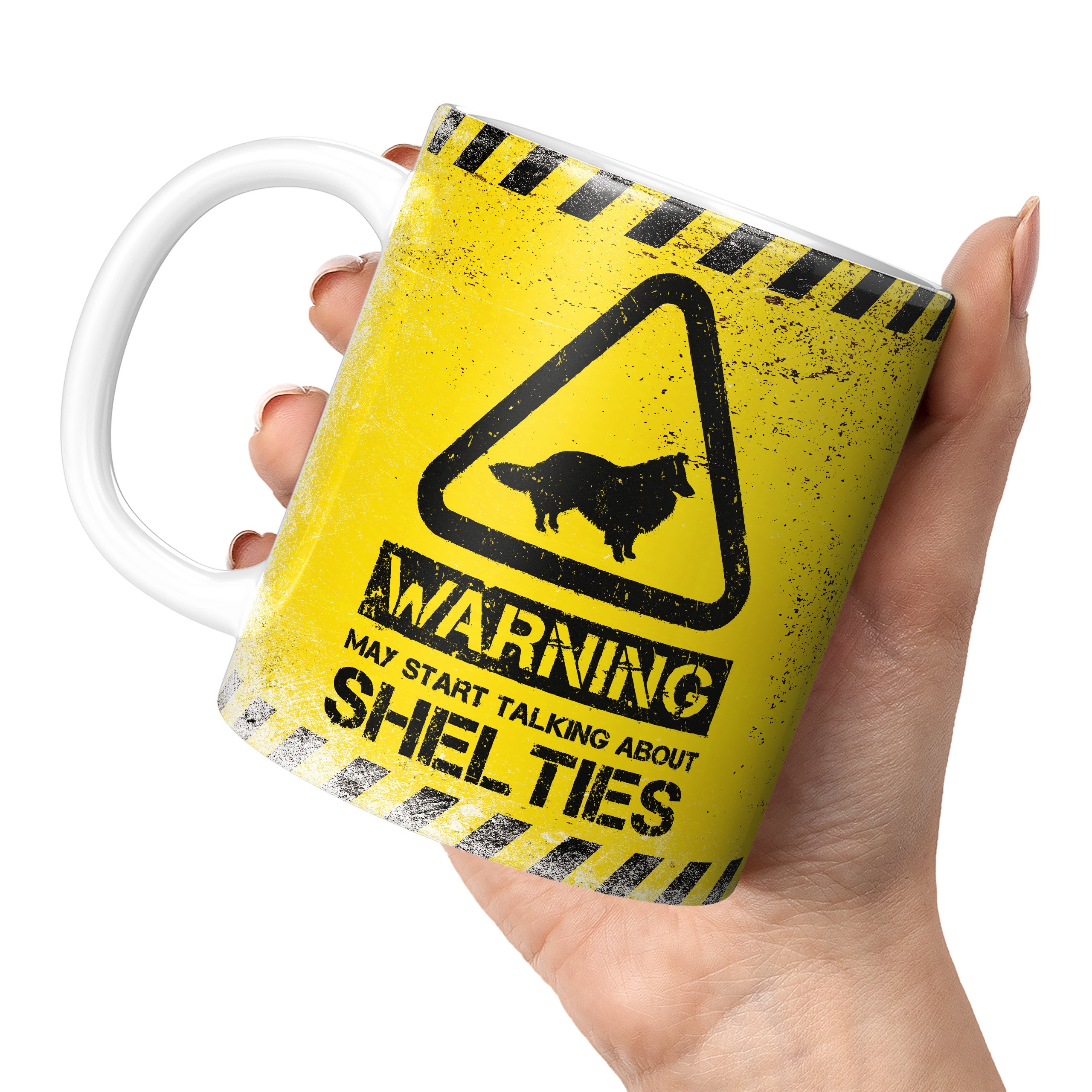 WARNING MAY START TALKING ABOUT SHELTIES 11oz NOVELTY MUG Mugs