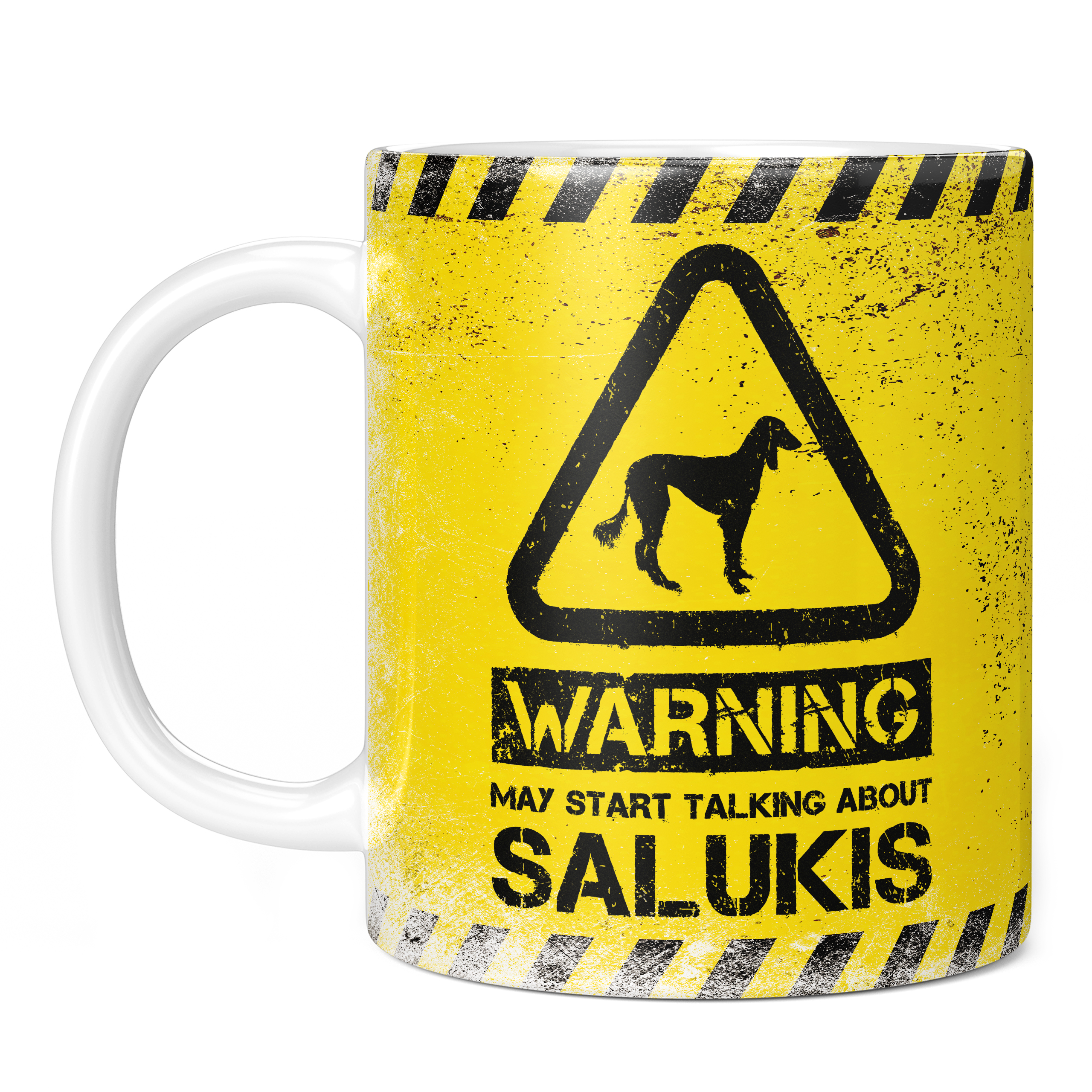 WARNING MAY START TALKING ABOUT SALUKIS 11oz NOVELTY MUG Mugs