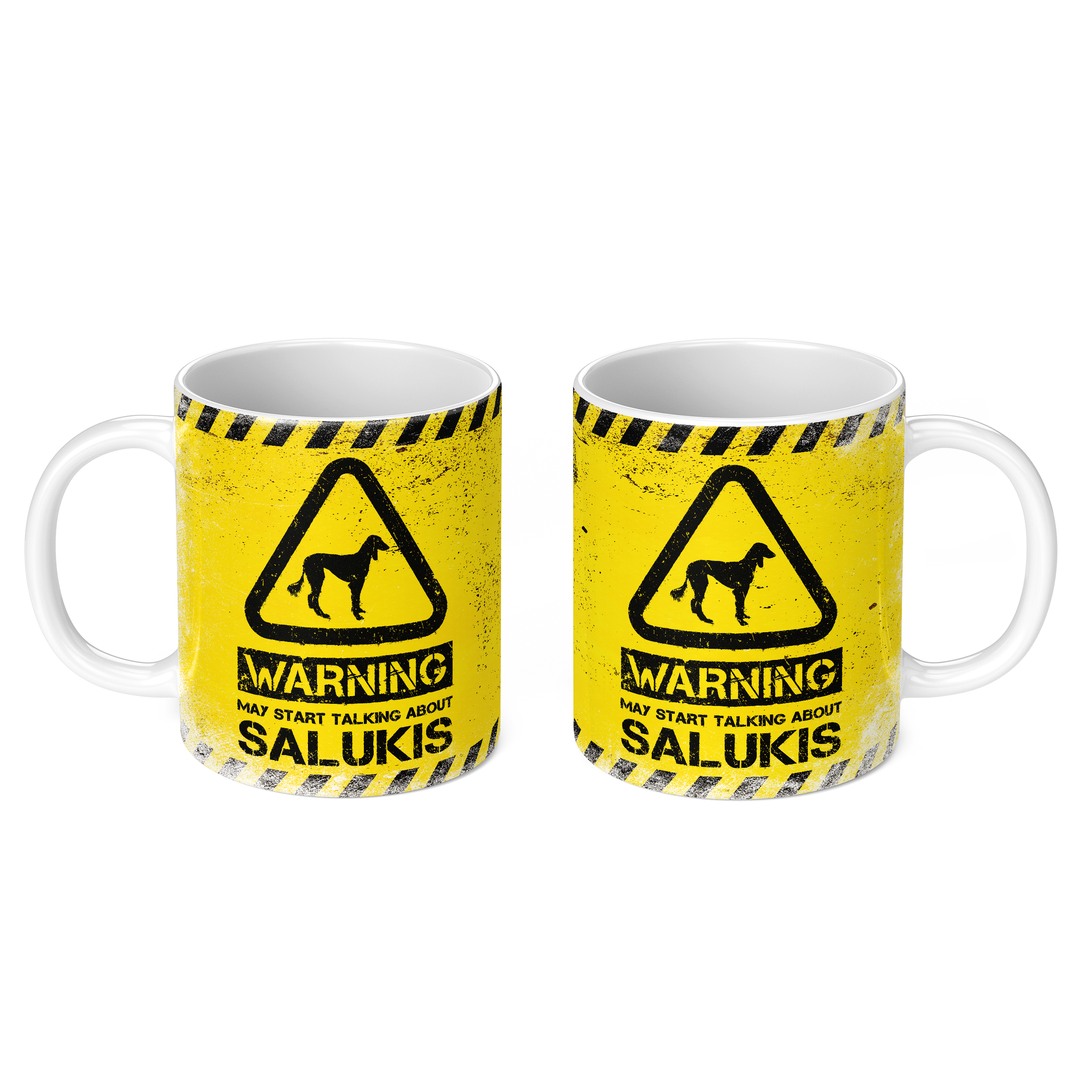 WARNING MAY START TALKING ABOUT SALUKIS 11oz NOVELTY MUG Mugs