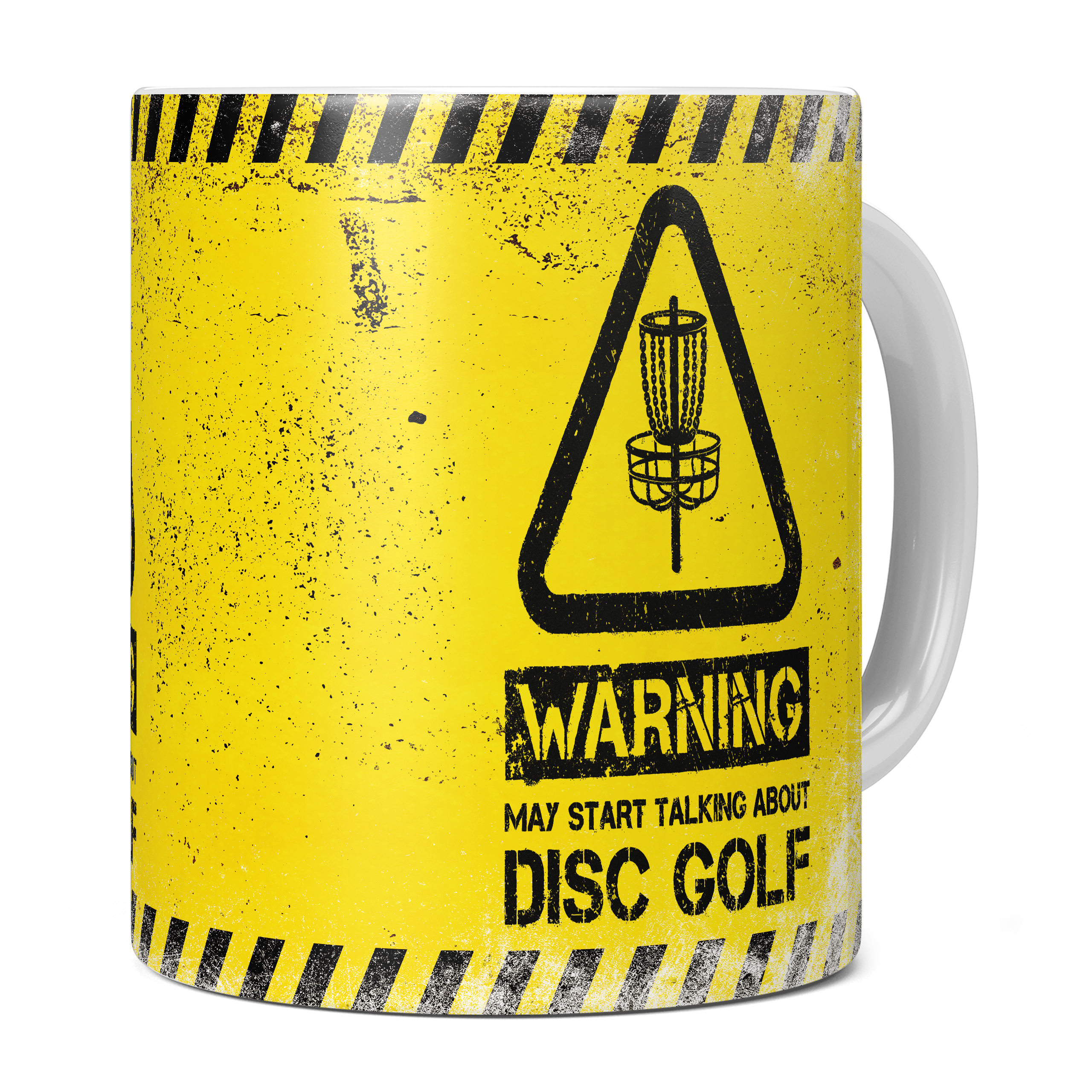 WARNING MAY START TALKING ABOUT DISC GOLF 11oz NOVELTY MUG Mugs