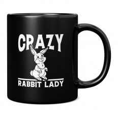 CRAZY RABBIT LADY 11OZ NOVELTY MUG