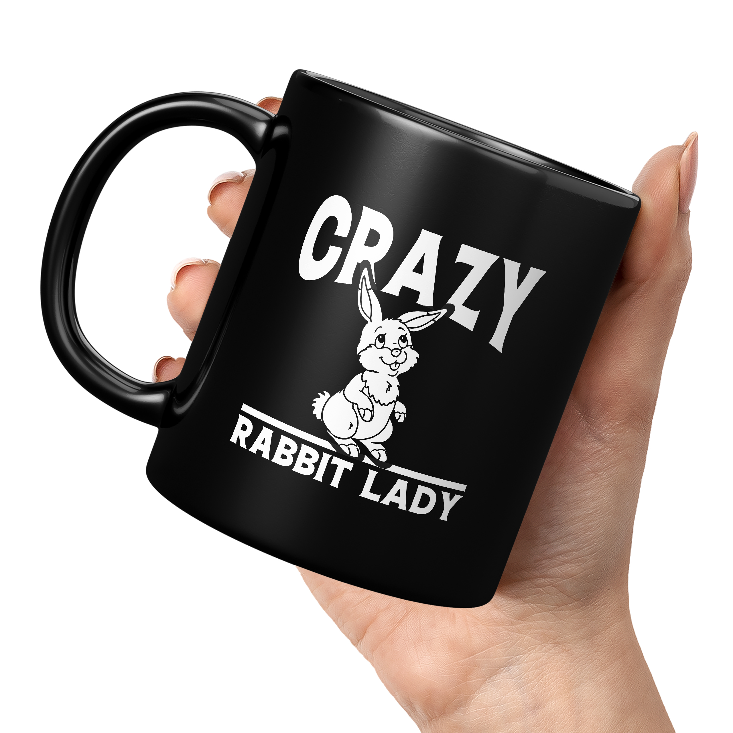 CRAZY RABBIT LADY 11oz NOVELTY MUG Mugs