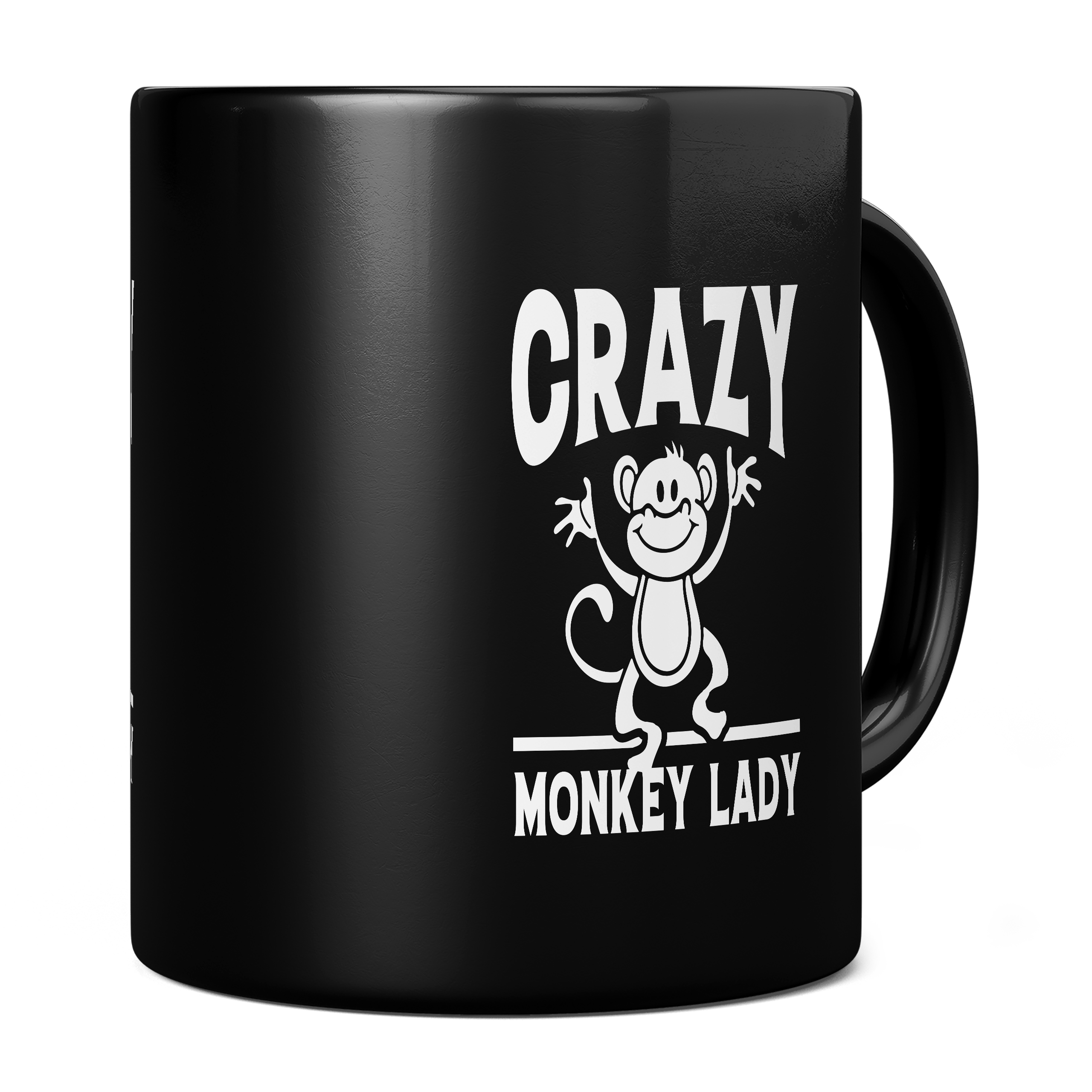 CRAZY MONKEY LADY 11oz NOVELTY MUG Mugs