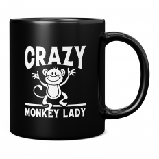 CRAZY MONKEY LADY 11OZ NOVELTY MUG