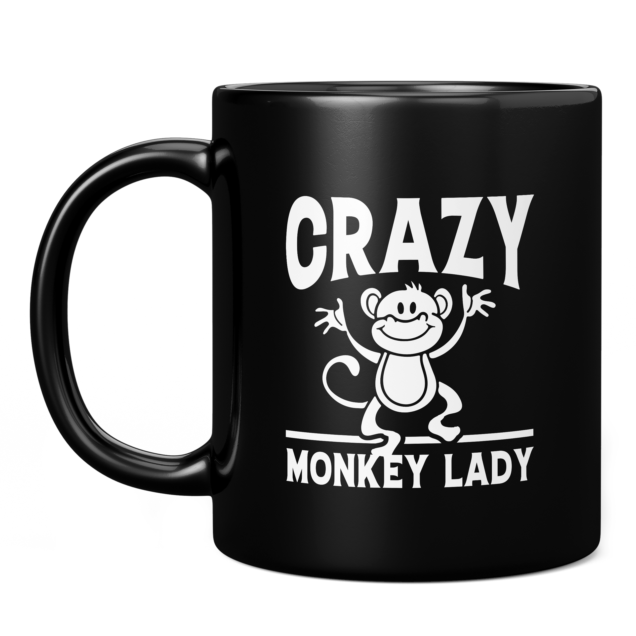 CRAZY MONKEY LADY 11oz NOVELTY MUG Mugs
