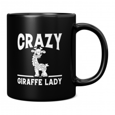 CRAZY GIRAFFE LADY 11OZ NOVELTY MUG