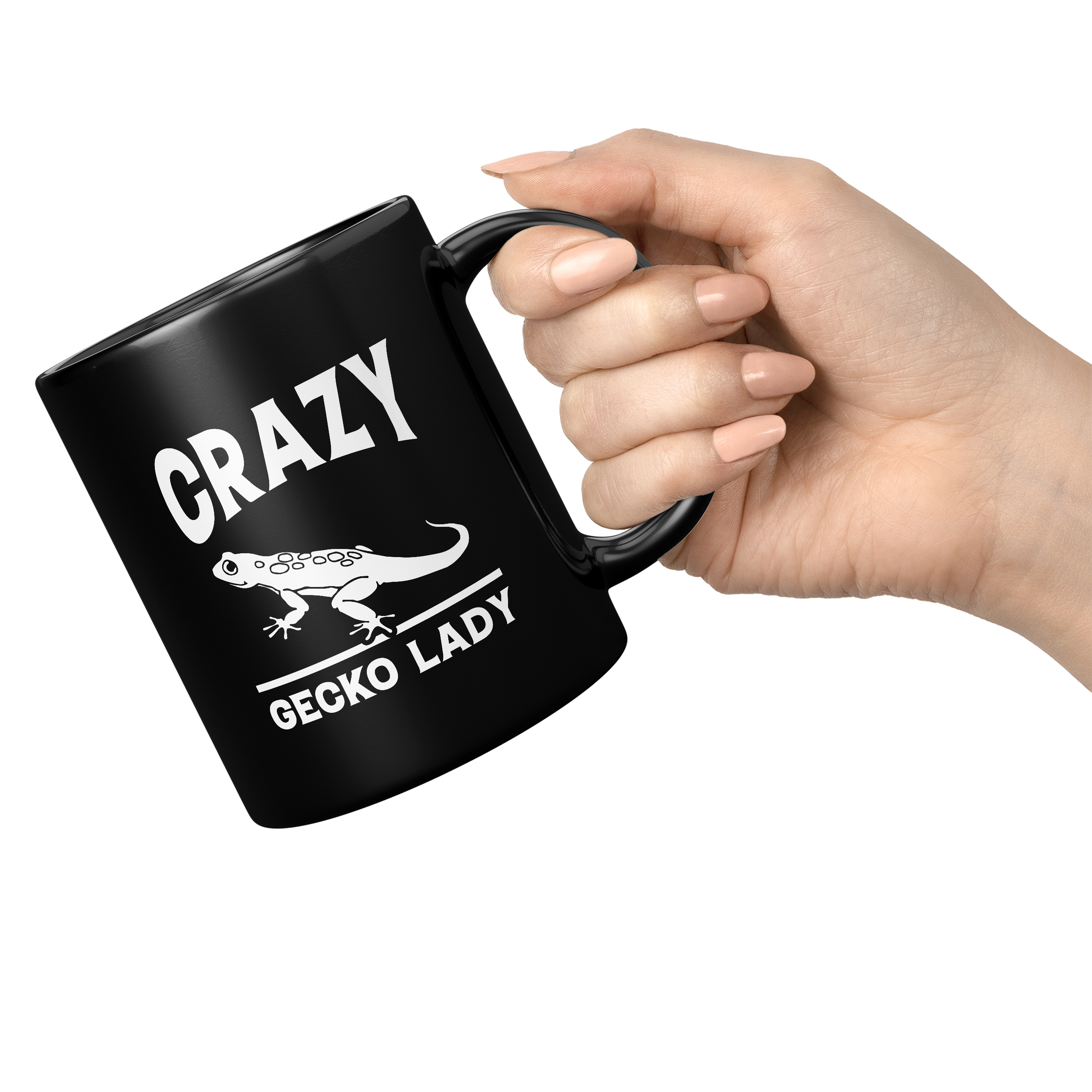 CRAZY GECKO LADY 11oz NOVELTY MUG Mugs