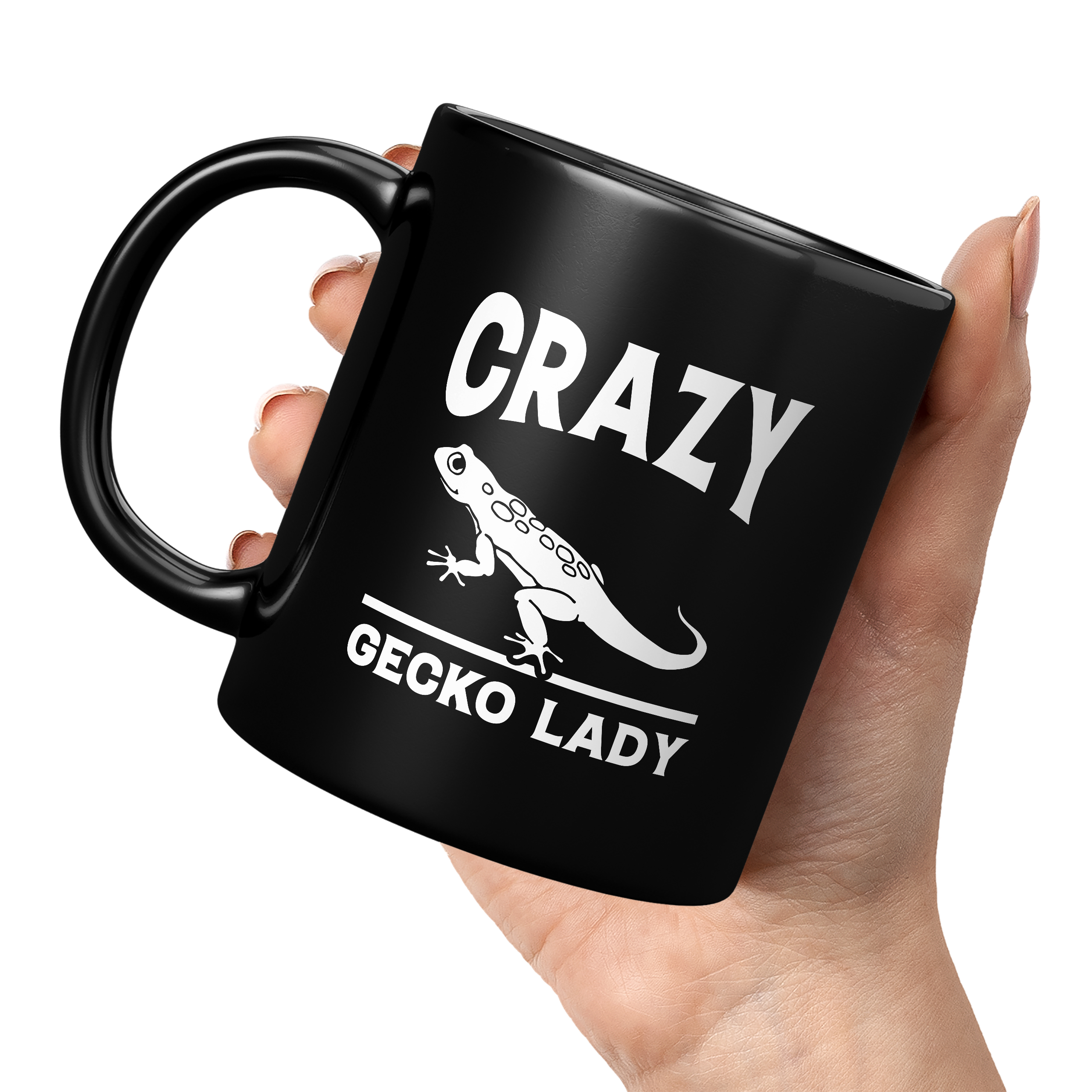 CRAZY GECKO LADY 11oz NOVELTY MUG Mugs