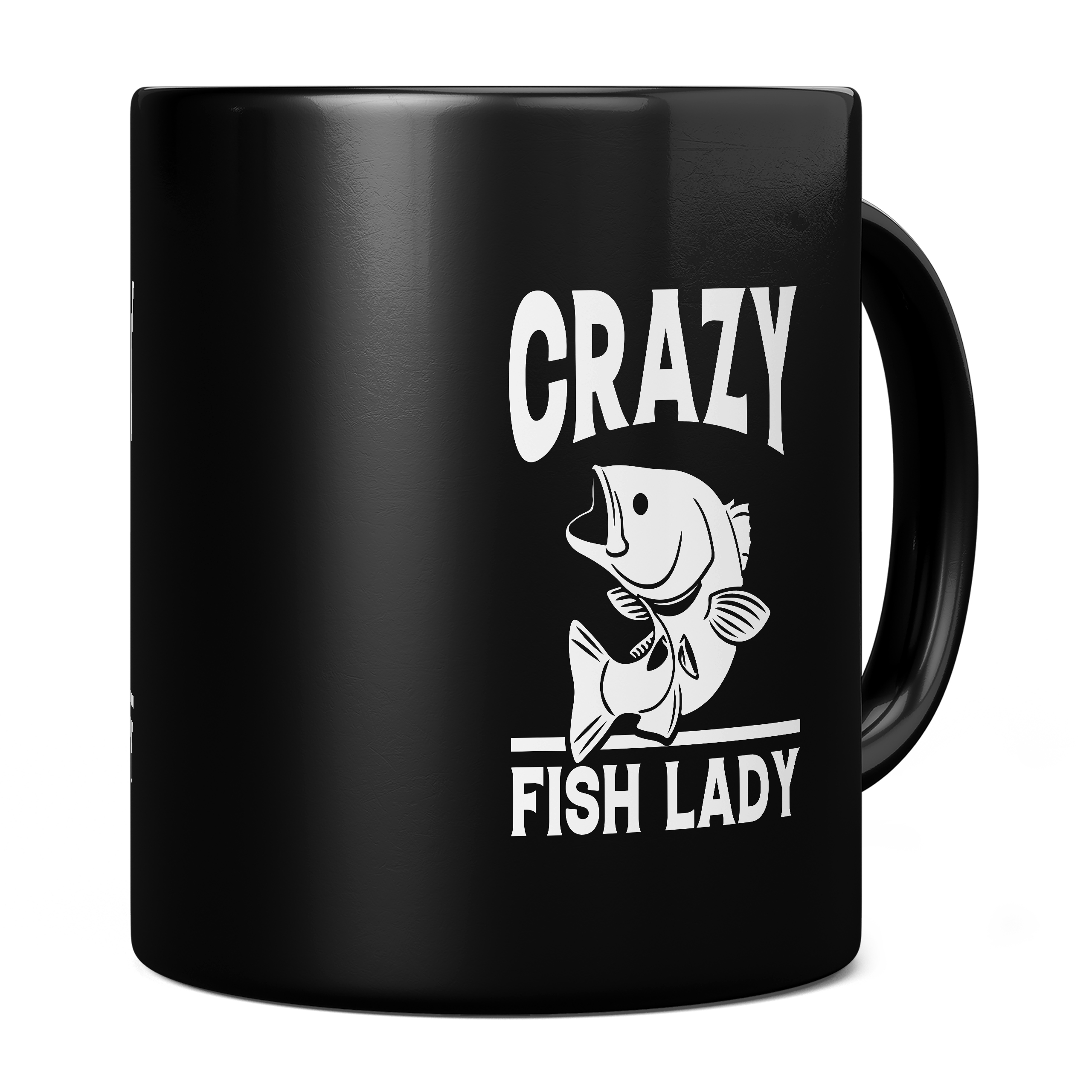 CRAZY FISH LADY 11oz NOVELTY MUG Mugs