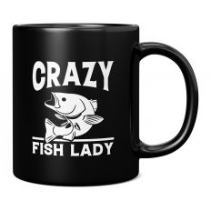 CRAZY FISH LADY 11OZ NOVELTY MUG