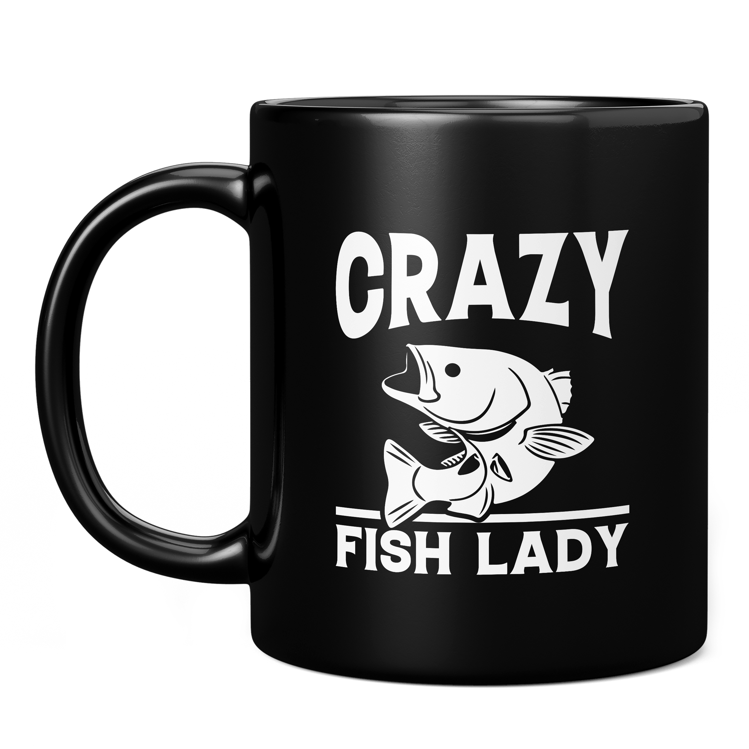 CRAZY FISH LADY 11oz NOVELTY MUG Mugs
