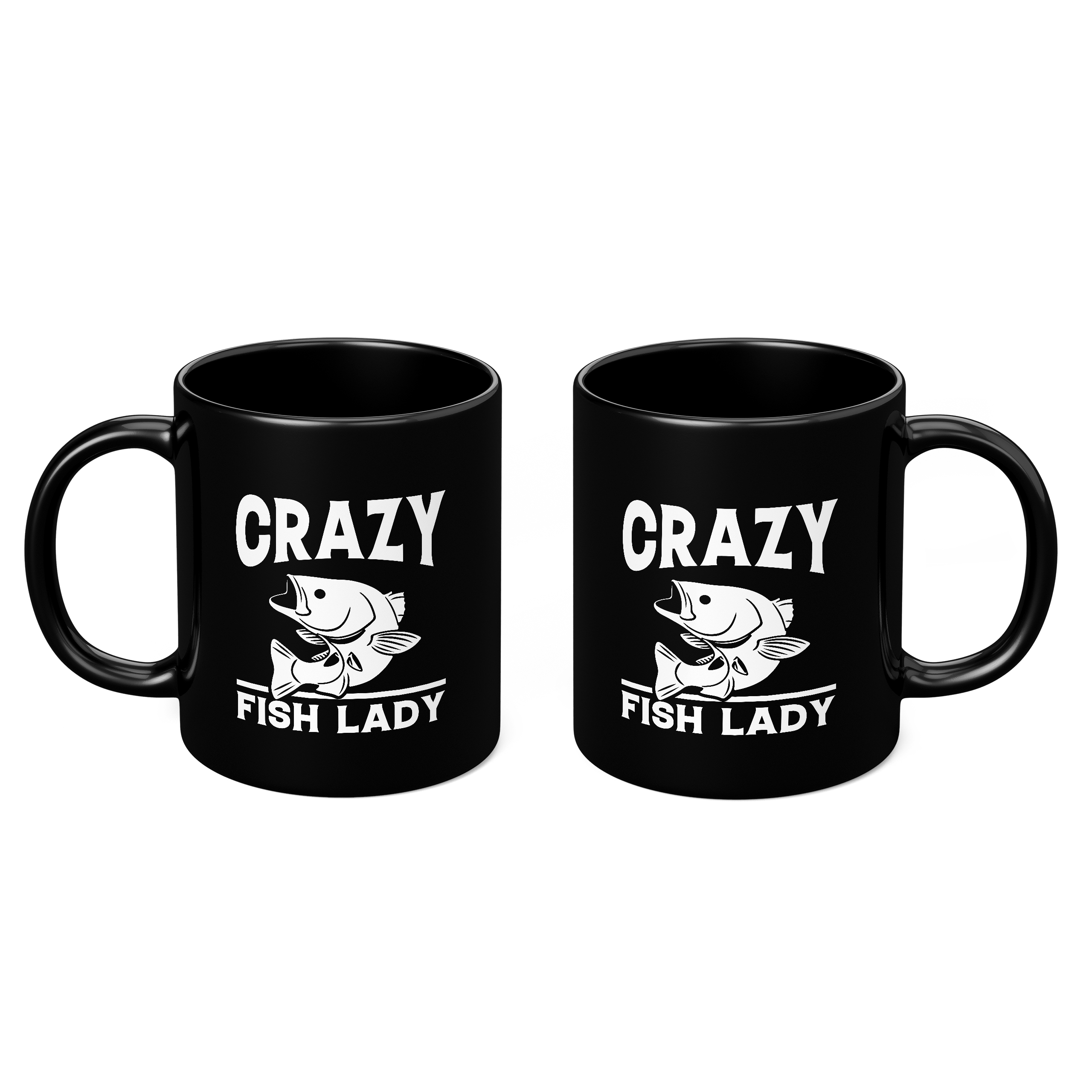 CRAZY FISH LADY 11oz NOVELTY MUG Mugs