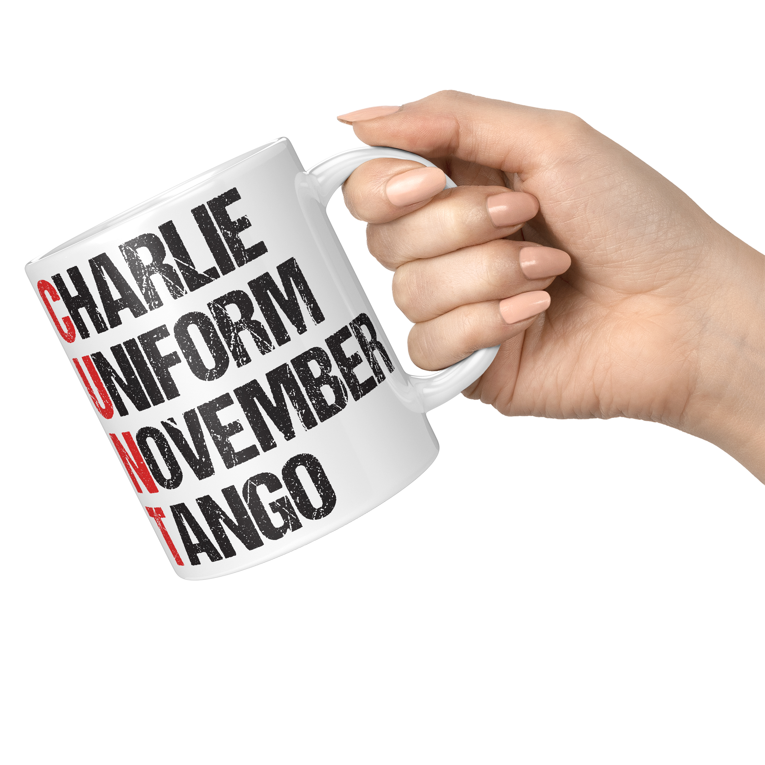 CHARLE UNIFORM NOVEMBER TANGO 11oz NOVELTY MUG Mugs
