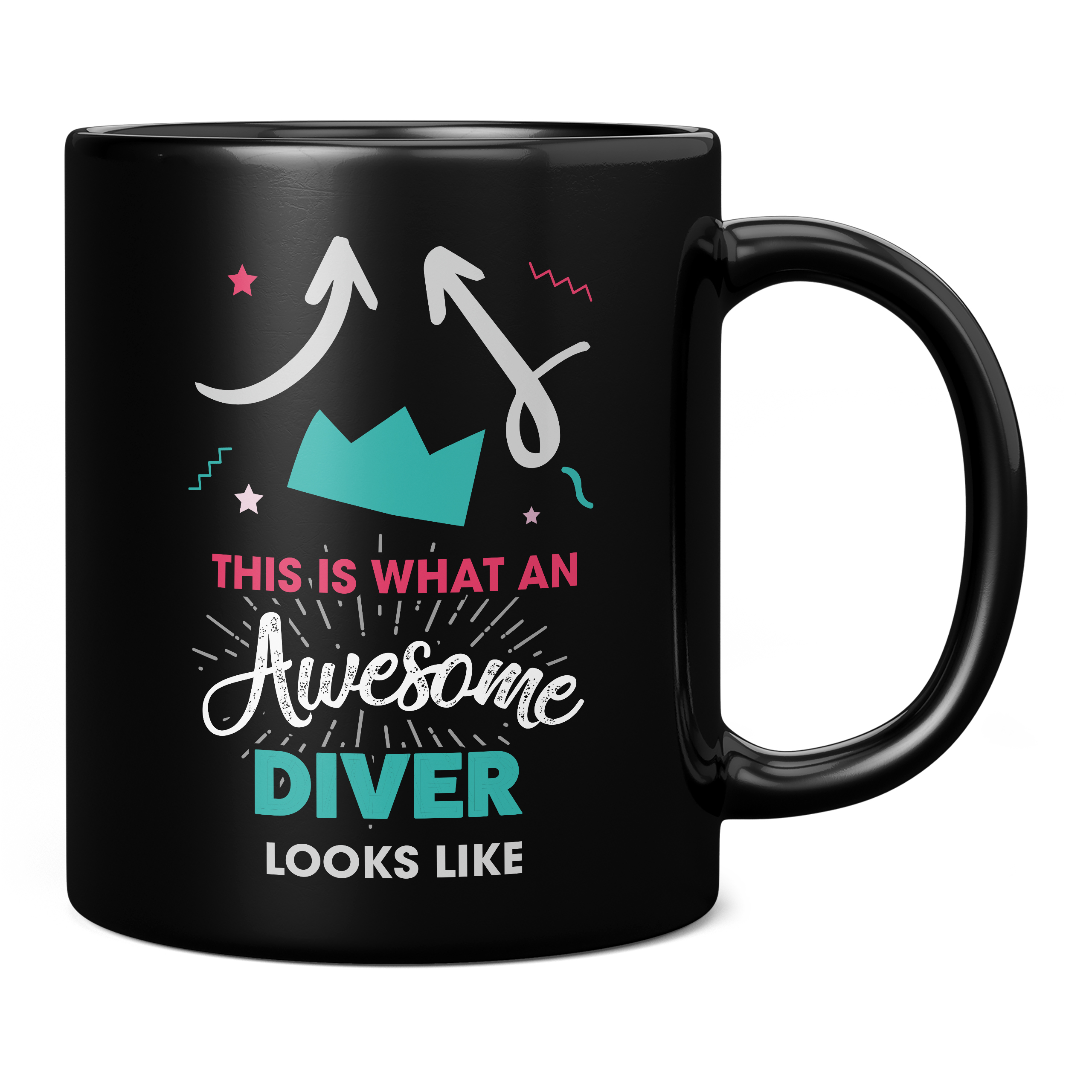 THIS IS WHAT AN AWESOME DIVER LOOKS LIKE 11OZ NOVELTY MUG