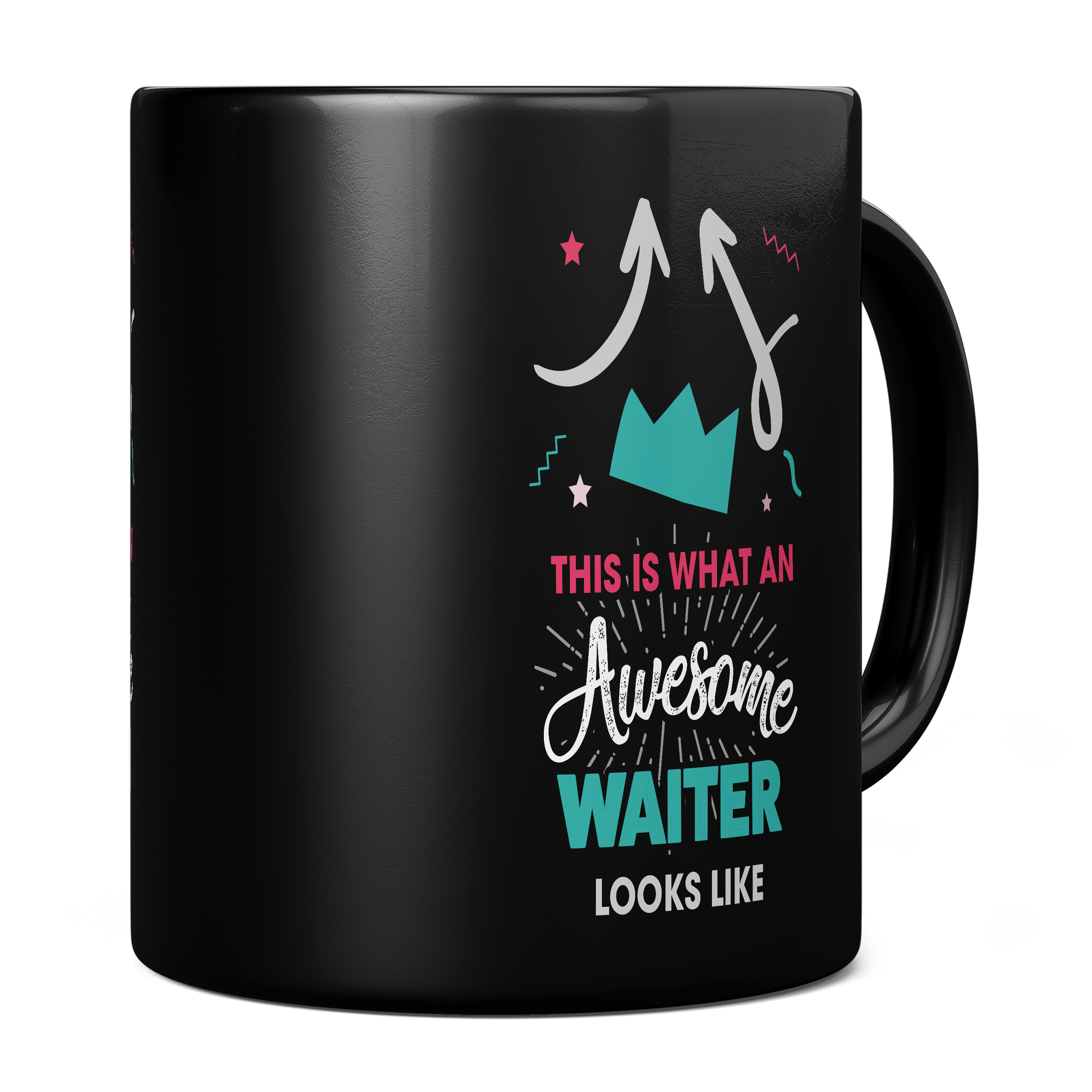 THIS IS WHAT AN AWESOME WAITER LOOKS LIKE 11oz NOVELTY MUG Mugs